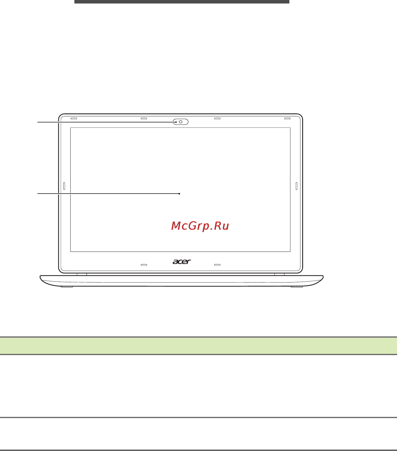 Acer Aspire ES1-512-P2UC [9/93] Знакомство с ноутбуком acer
