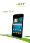 Acer Liquid E600 Black Инструкция по эксплуатации