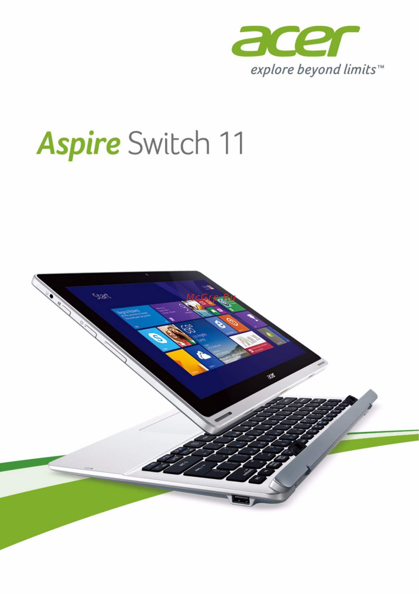 Acer Aspire SwiПланшетh 11 60GB Dock (SW5-171-3371) Инструкция по эксплуатации онлайн