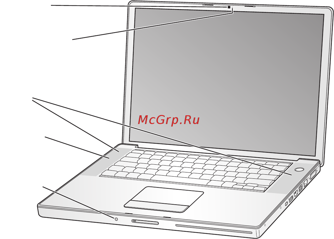 Apple MacBookPro 15\'\' MB133RS/A [22/78] Дополнительные функции macbook pro