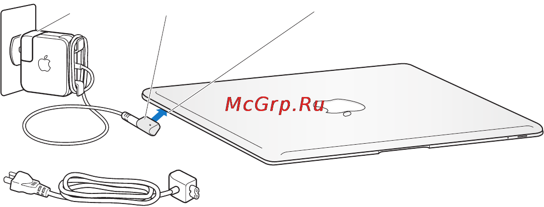 Apple MacBook AIR MC233RS/A [10/77] Настройка macbook air