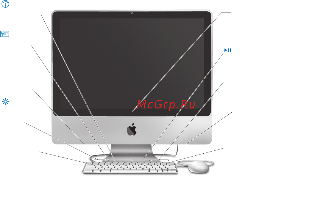 Apple iMac 24'' MB420RS/A [22/73] Прочие характеристики компьютера imac