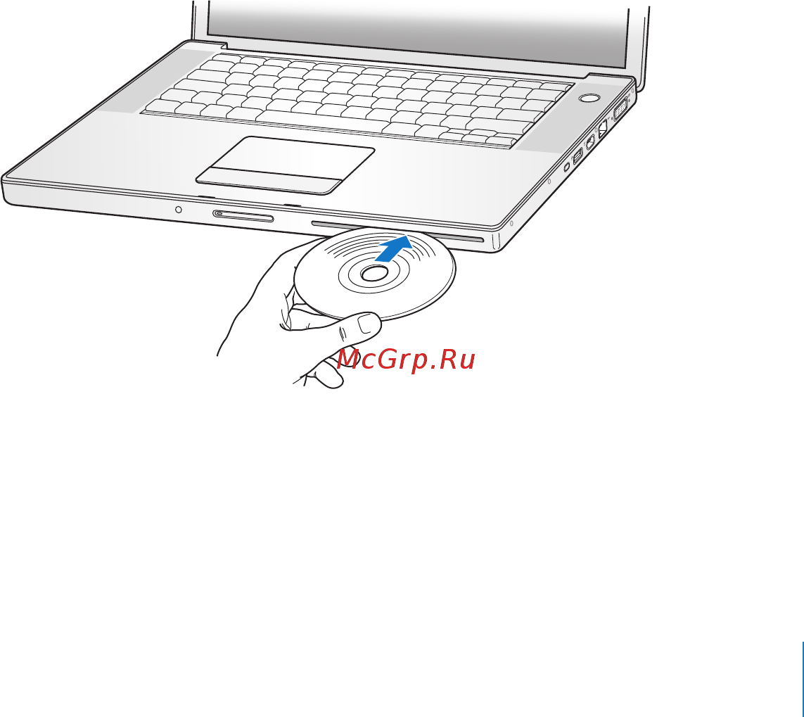 Apple MacBookPro 17\'\' MA611 [73/140] Вставка cd или dvd диска