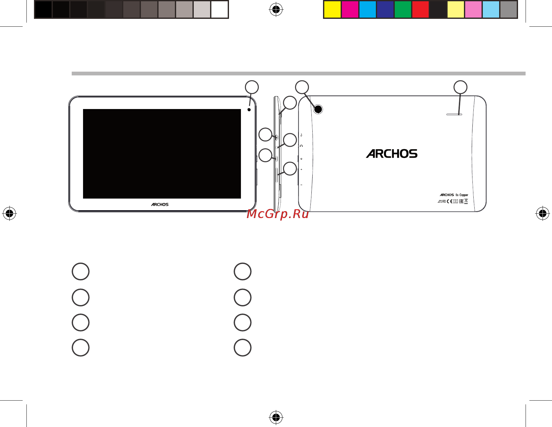 Archos 90 Copper 3G [4/14] Описание устройства