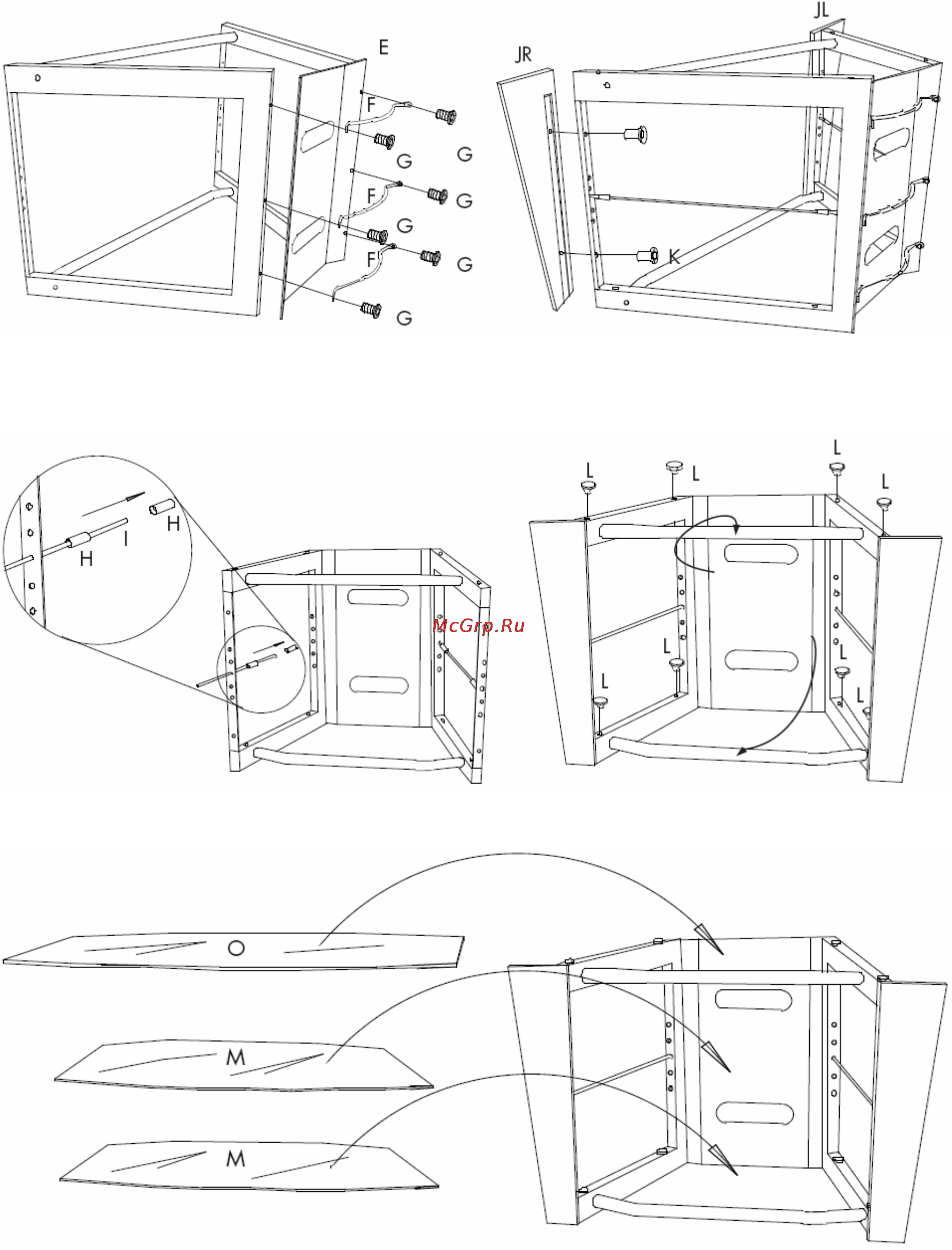 Bdi Vector 9524 Bl [3/4] Примечание не затягивайте винты до окончания сборки