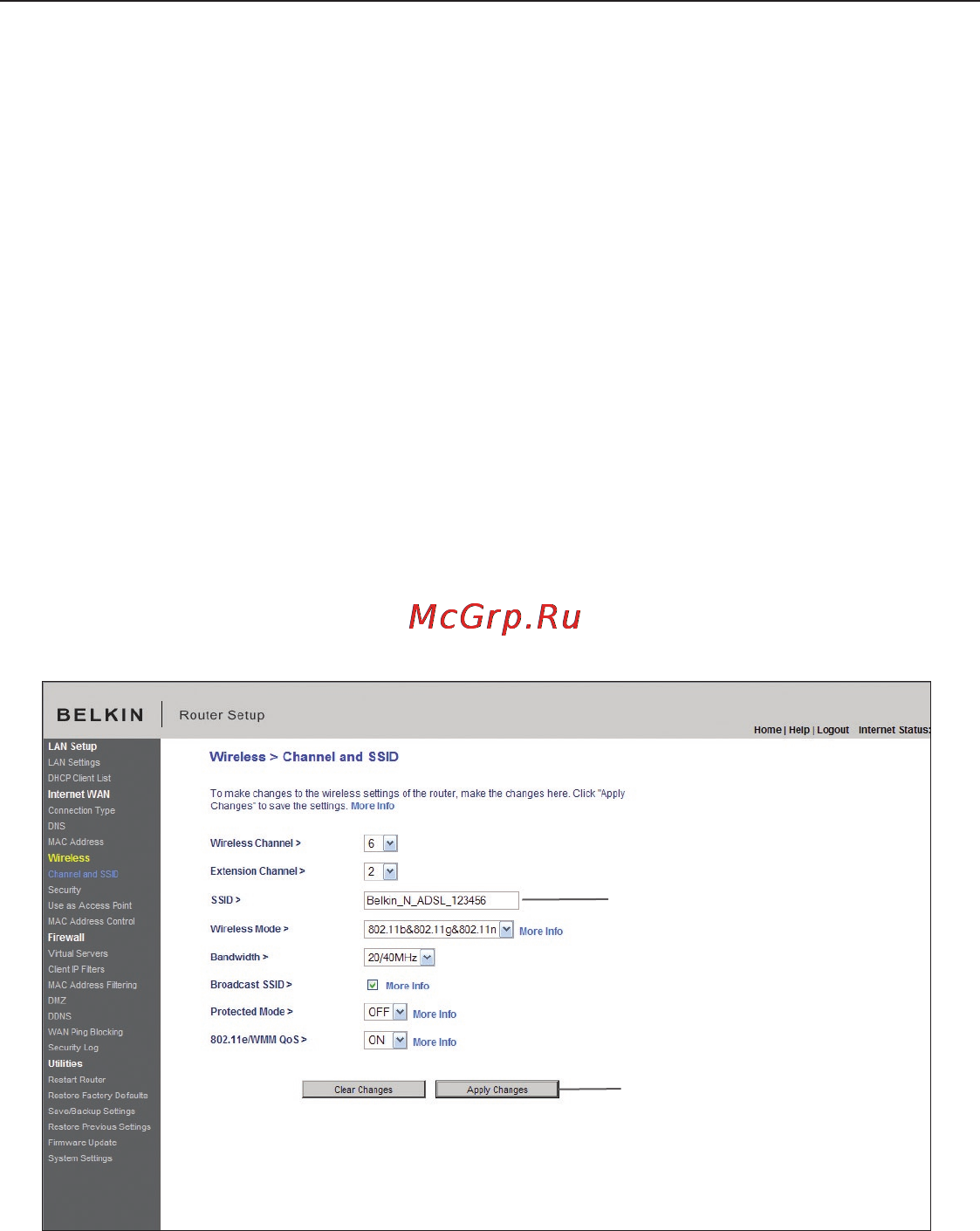 Belkin D8633yy4A [48/101] Использование расширенного пользовательского web интерфейса