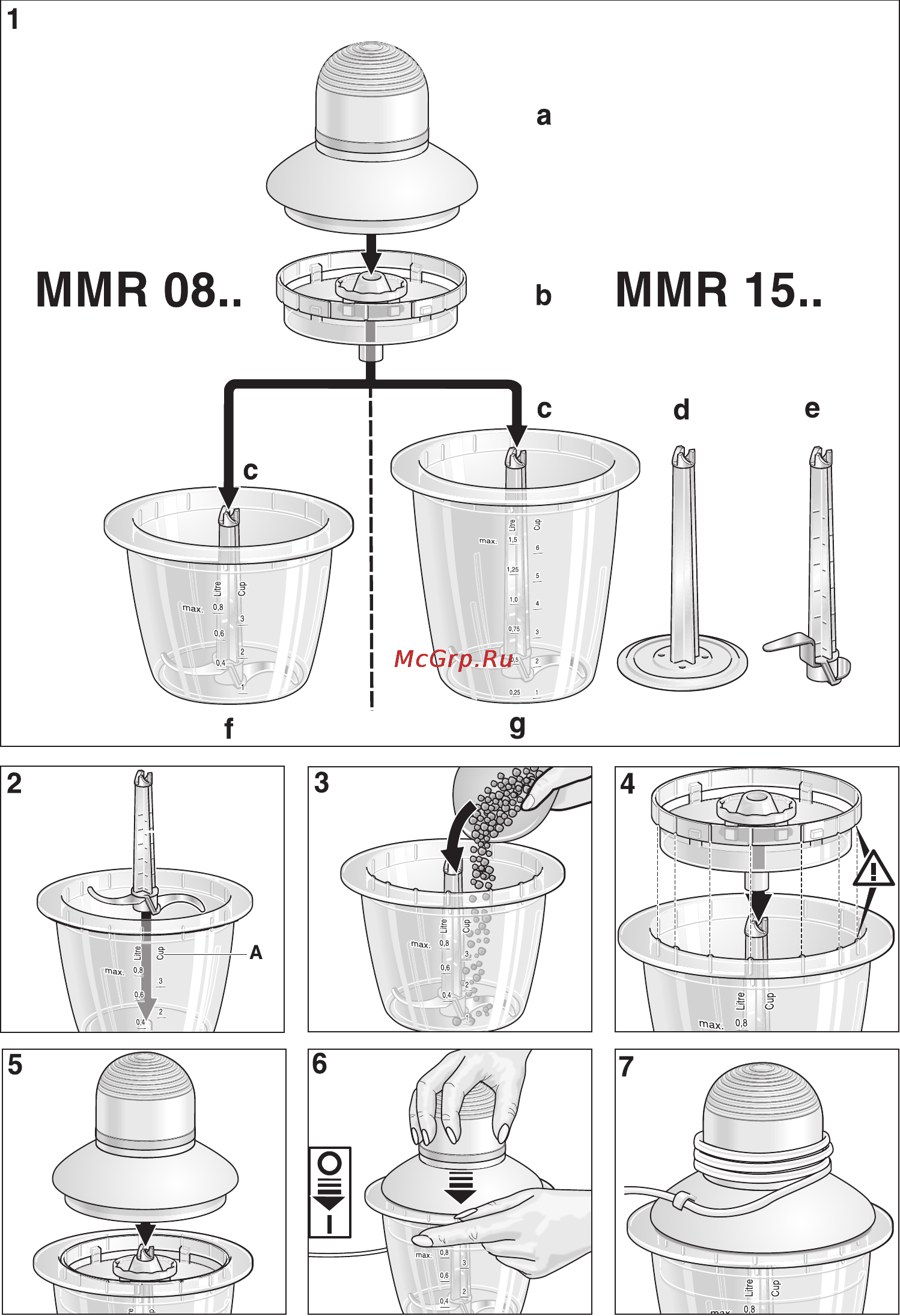 Bosch MMR 0800 Инструкция по эксплуатации онлайн [2/6] 129158