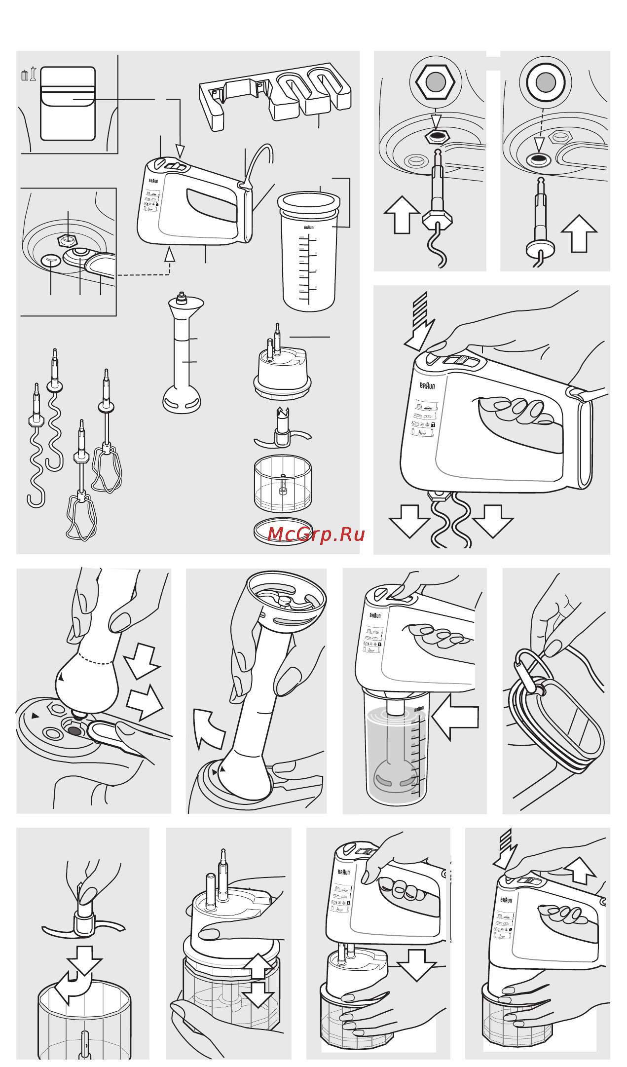 Braun M830 Инструкция по эксплуатации онлайн [3/8] 129197