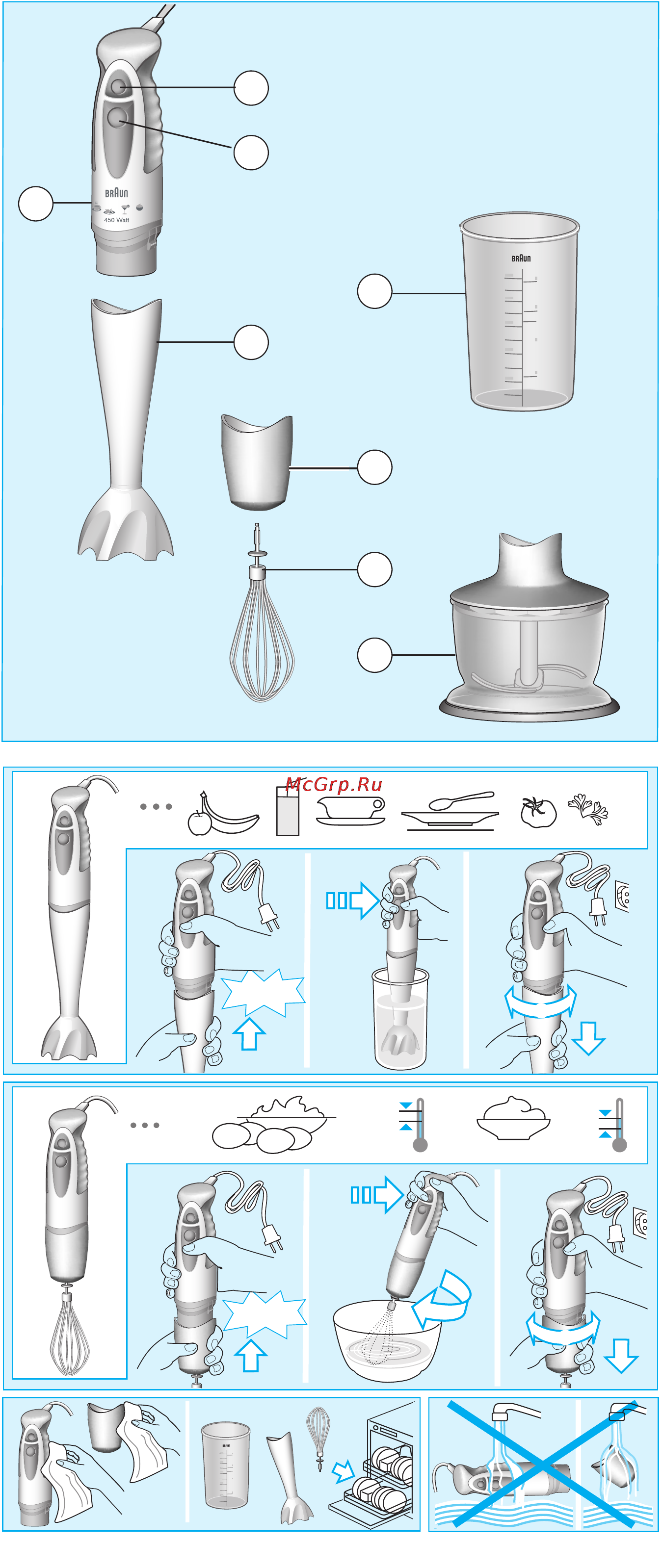 Braun MR4050 CA Инструкция по эксплуатации онлайн [3/6] 129232