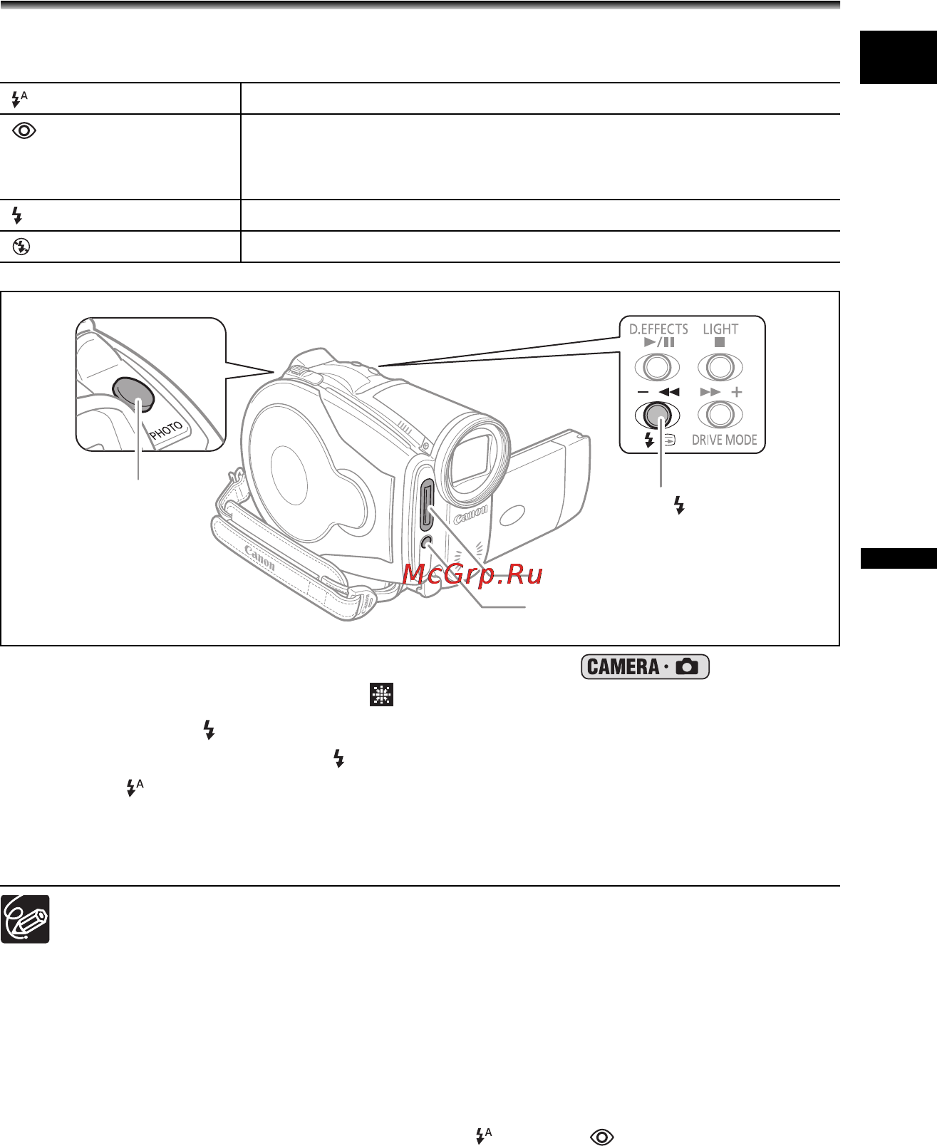 Canon DVD DC40 [55/139] Использование вспышки