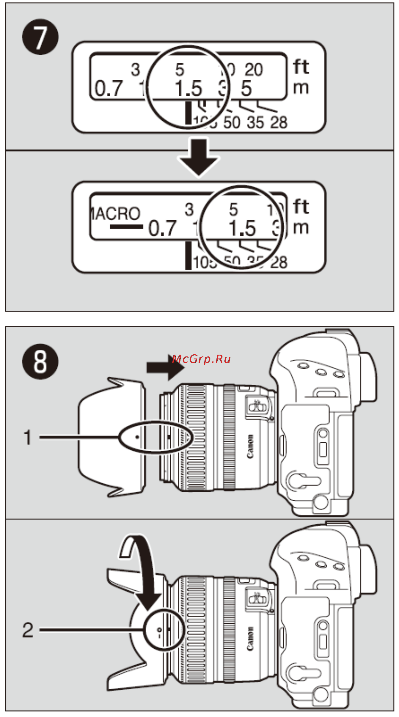 Canon EF100-300 F4.5-5.6 USM Инструкция по эксплуатации онлайн [4/12] 129429