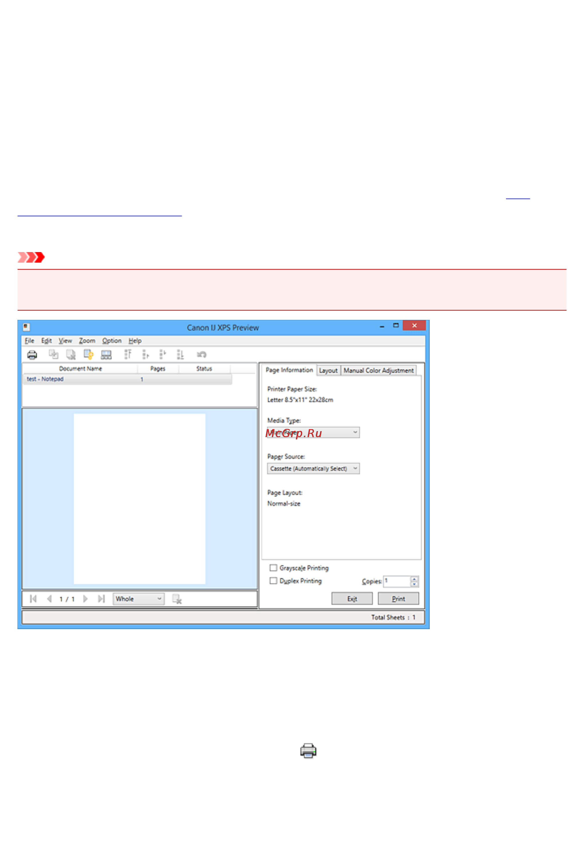 Canon MAXIFY MB2340 [535/1221] Описание функции предварительный просмотр canon ij xps