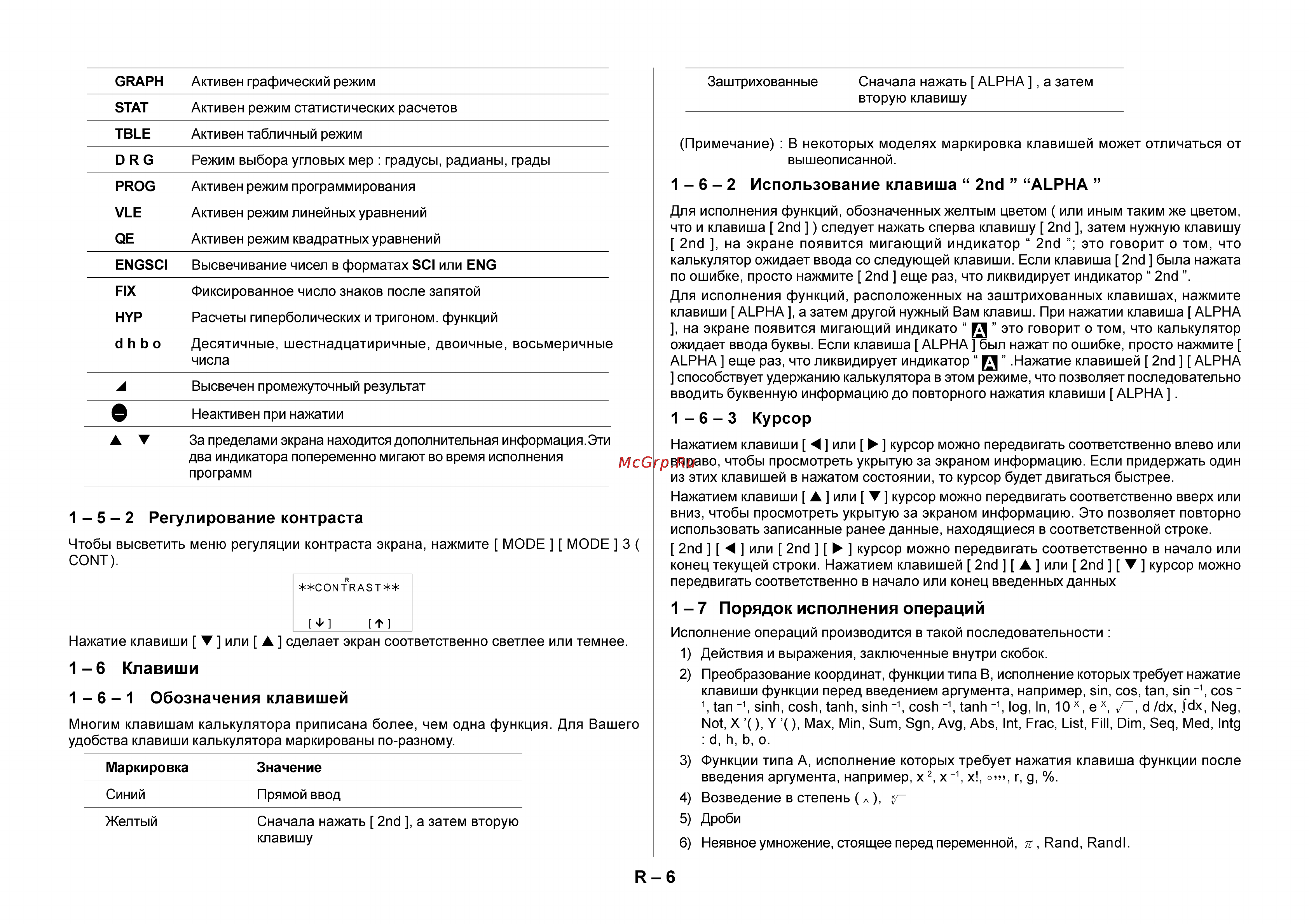Citizen SRP-G400 [6/66] 5 2 регулирование контраста