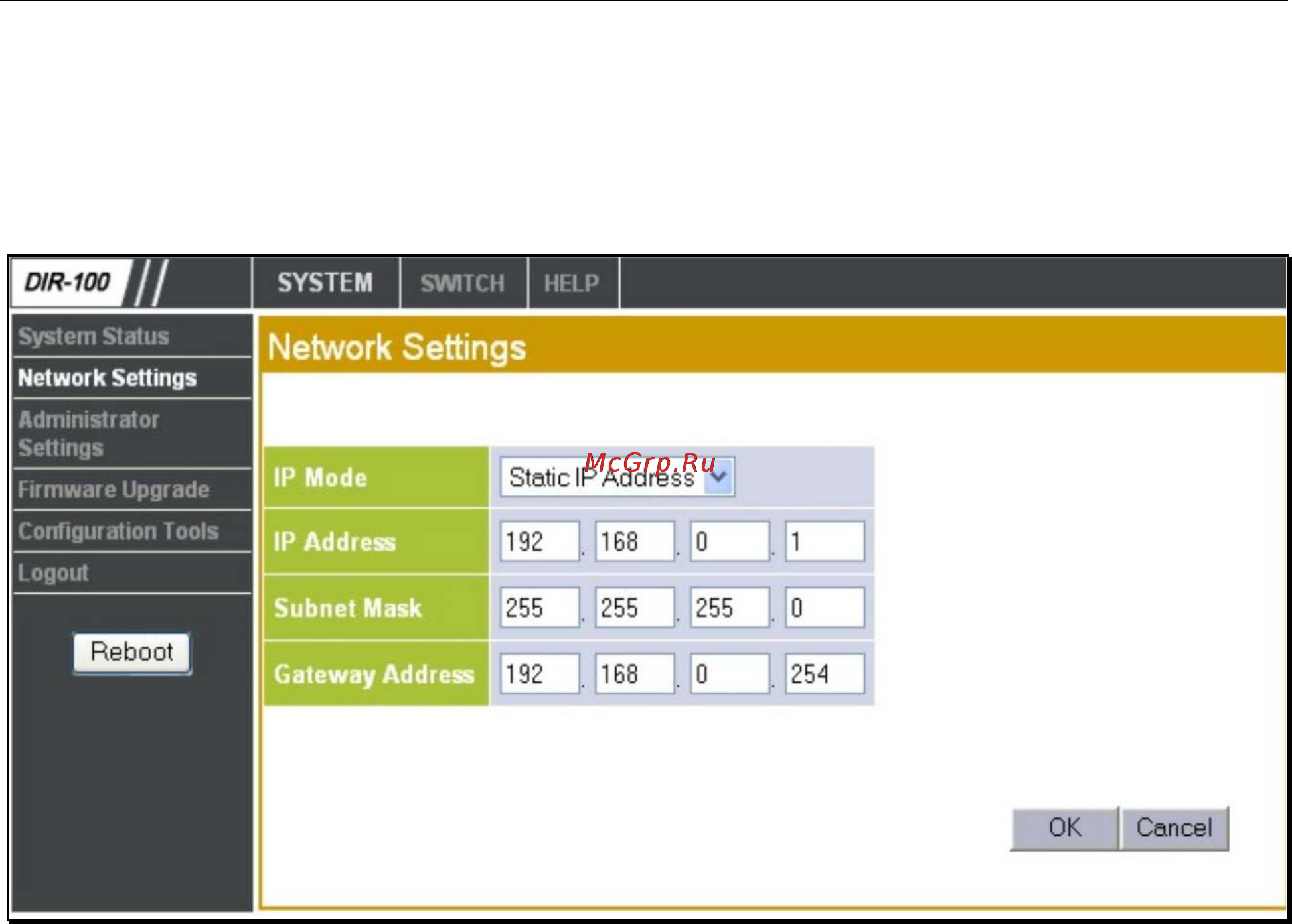 D-Link DIR-100RU [17/27] Network settings настройки сети
