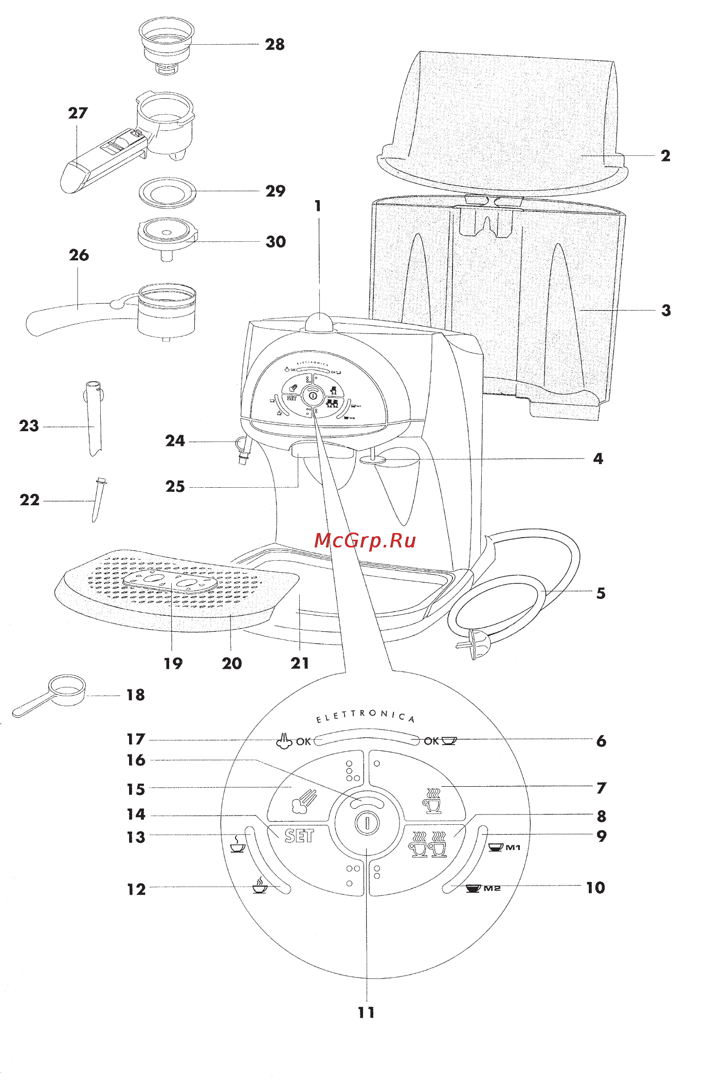 Delonghi EC 420E Инструкция по эксплуатации онлайн [2/16] 129905