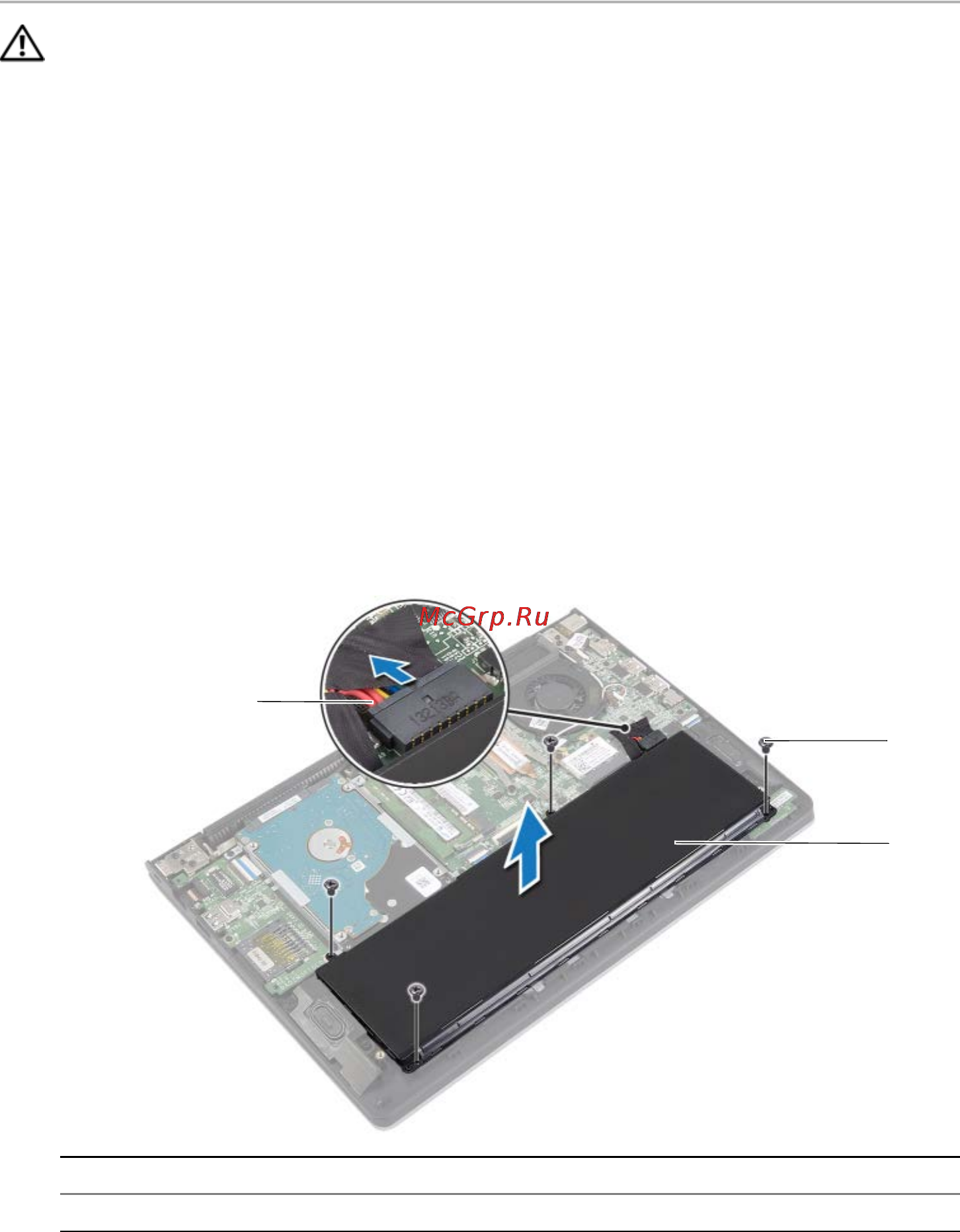 Dell Inspiron 3137 /3137-6485/ [12/49] Извлечение аккумулятора