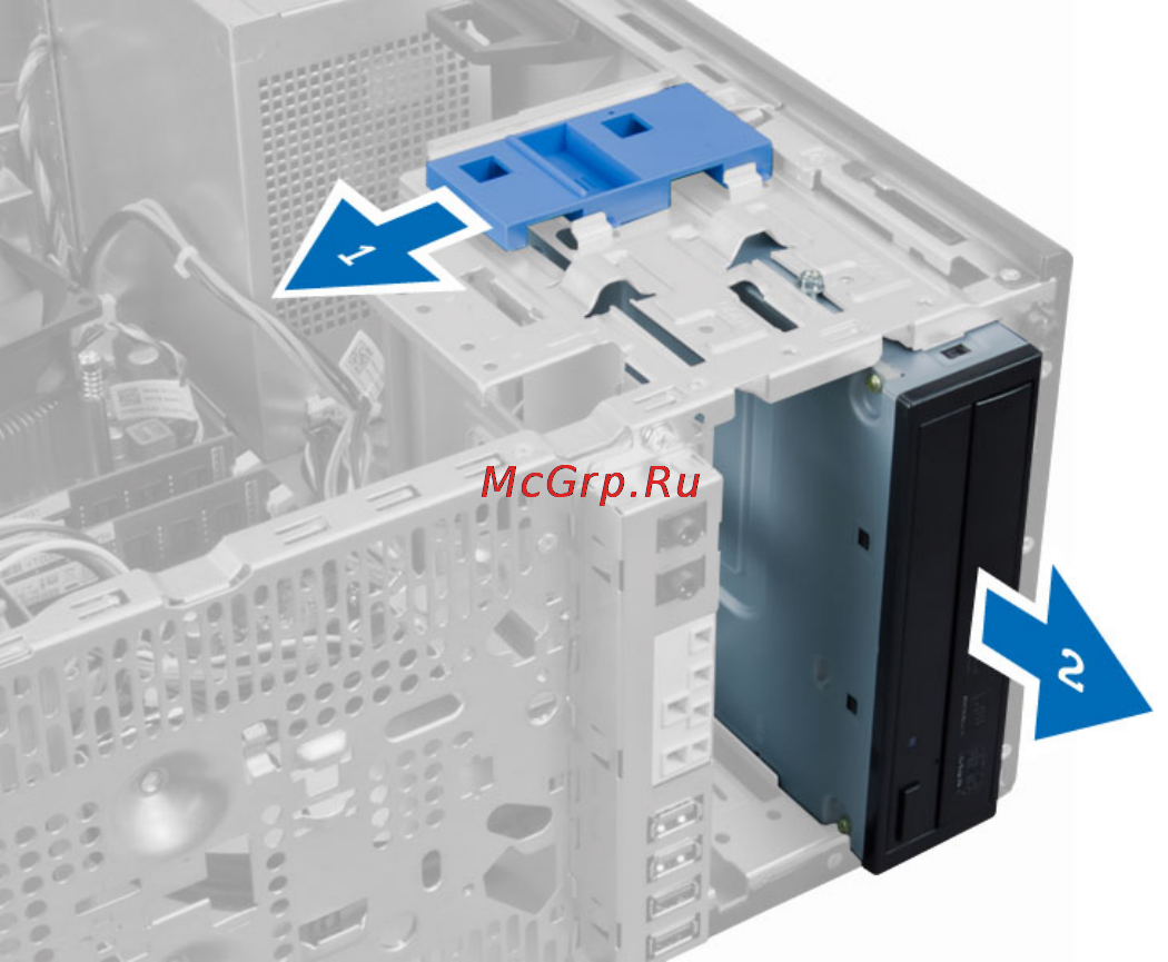 Dell Optiplex 7020 MT 7020-4491 [17/64] Установка оптического дисковода