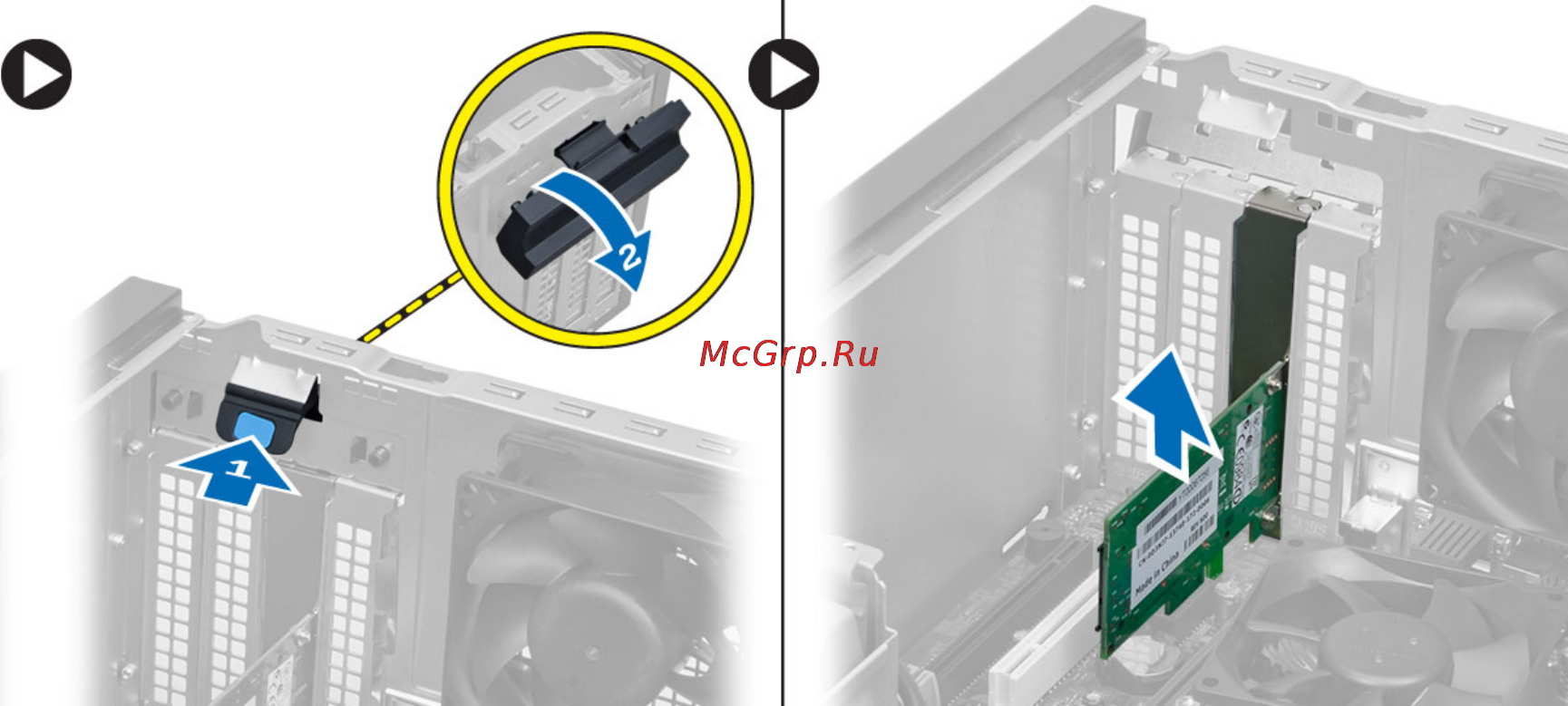 Dell Optiplex MT 7020-3296 [11/64] Установка платы беспроводной локальной сети wlan
