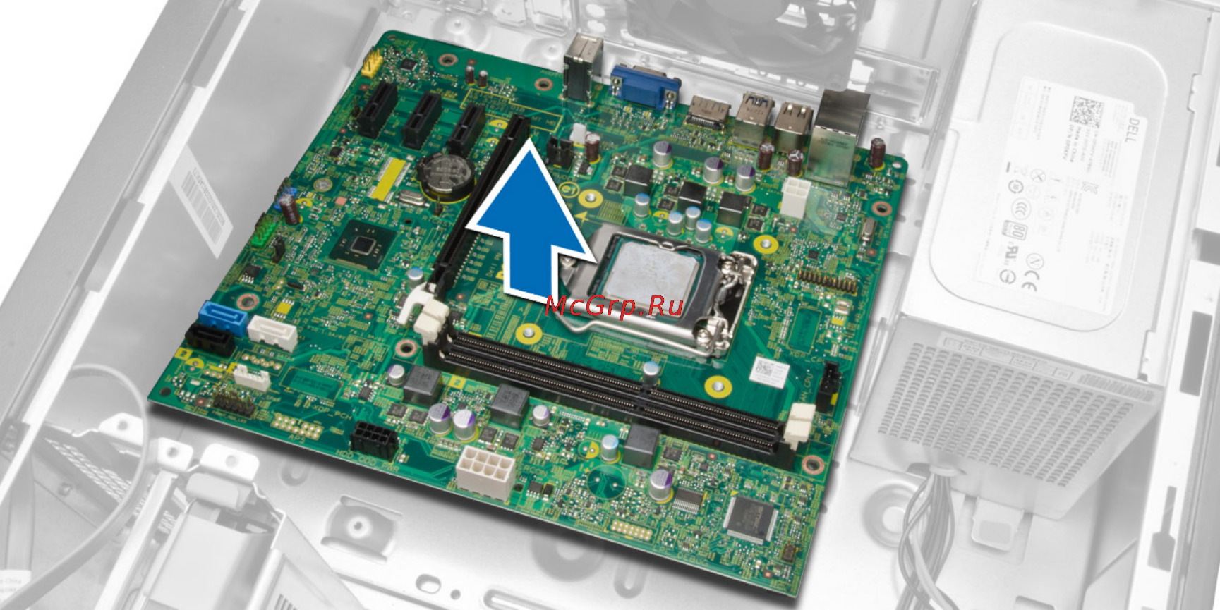 Dell Optiplex MT 3020-6811 [32/65] Установка системной платы