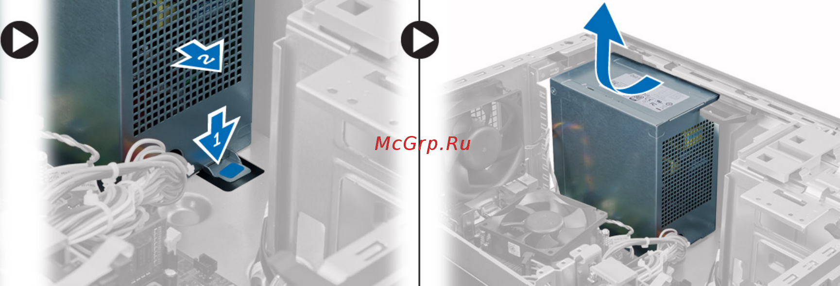Dell Optiplex MT 3020-1871 [21/65] Установка блока питания