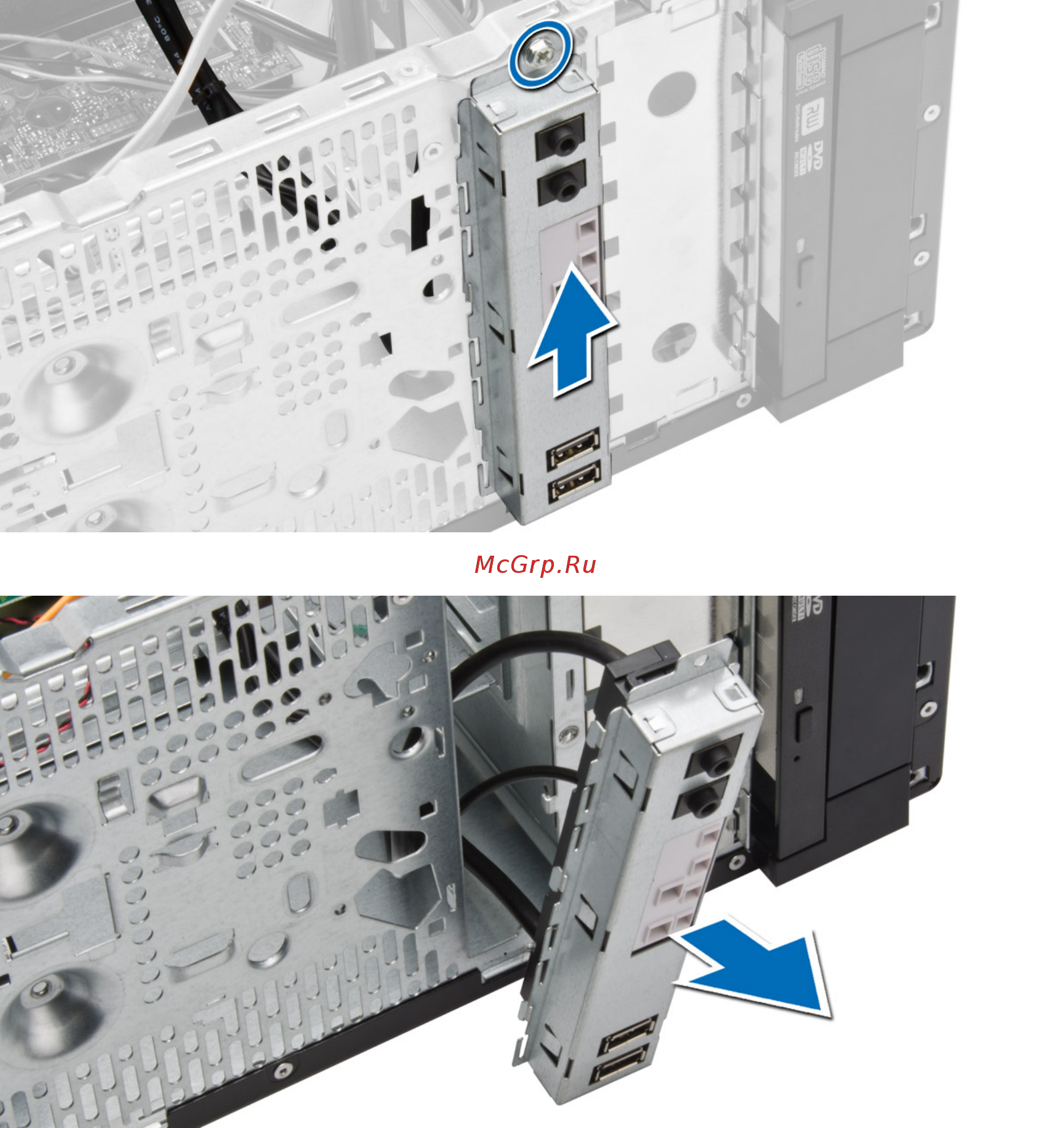 Dell Optiplex MT 3020-1871 [28/65] Установка панели ввода вывода