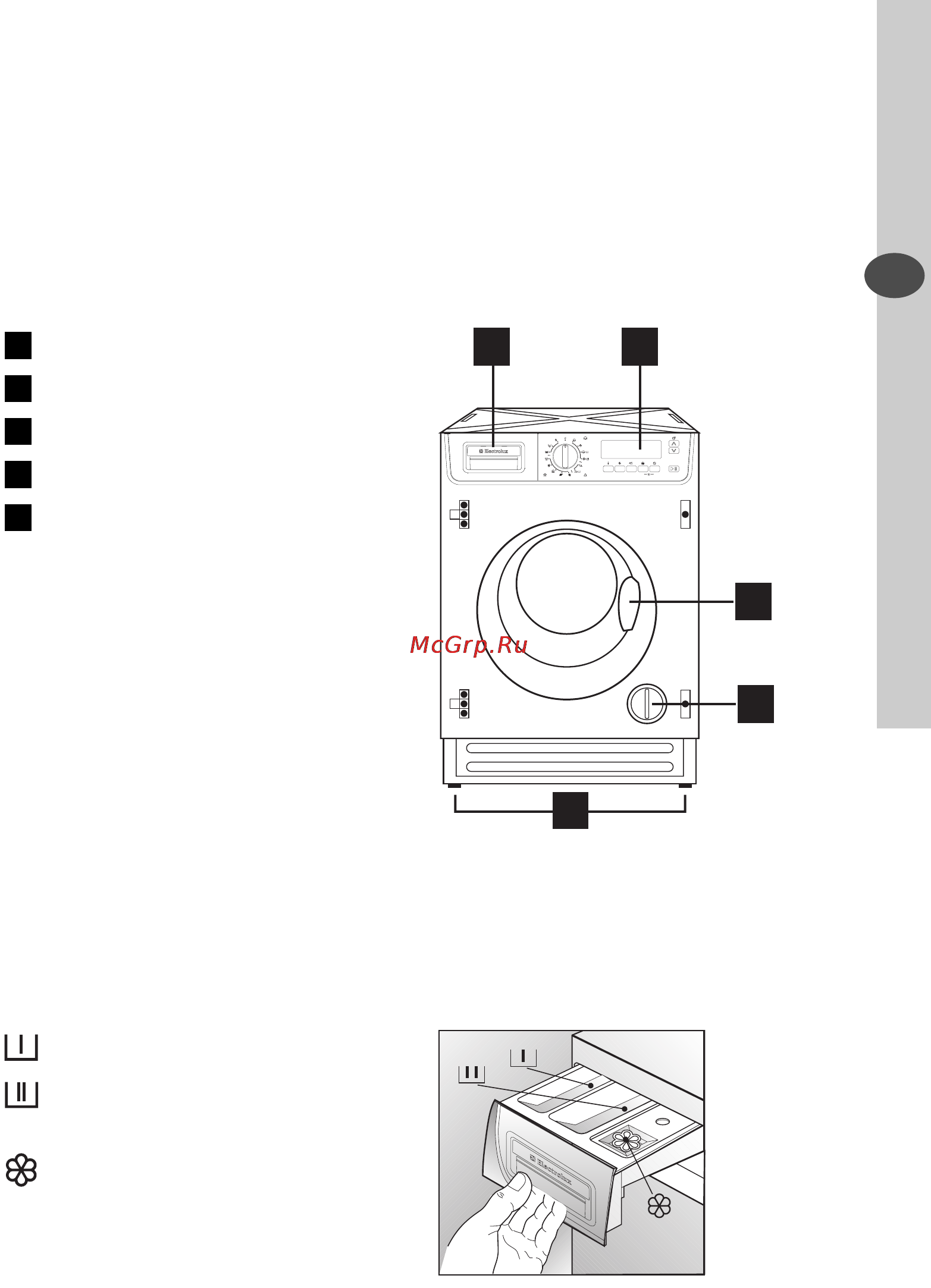 Electrolux EWG12740 W [7/44] Описание машины