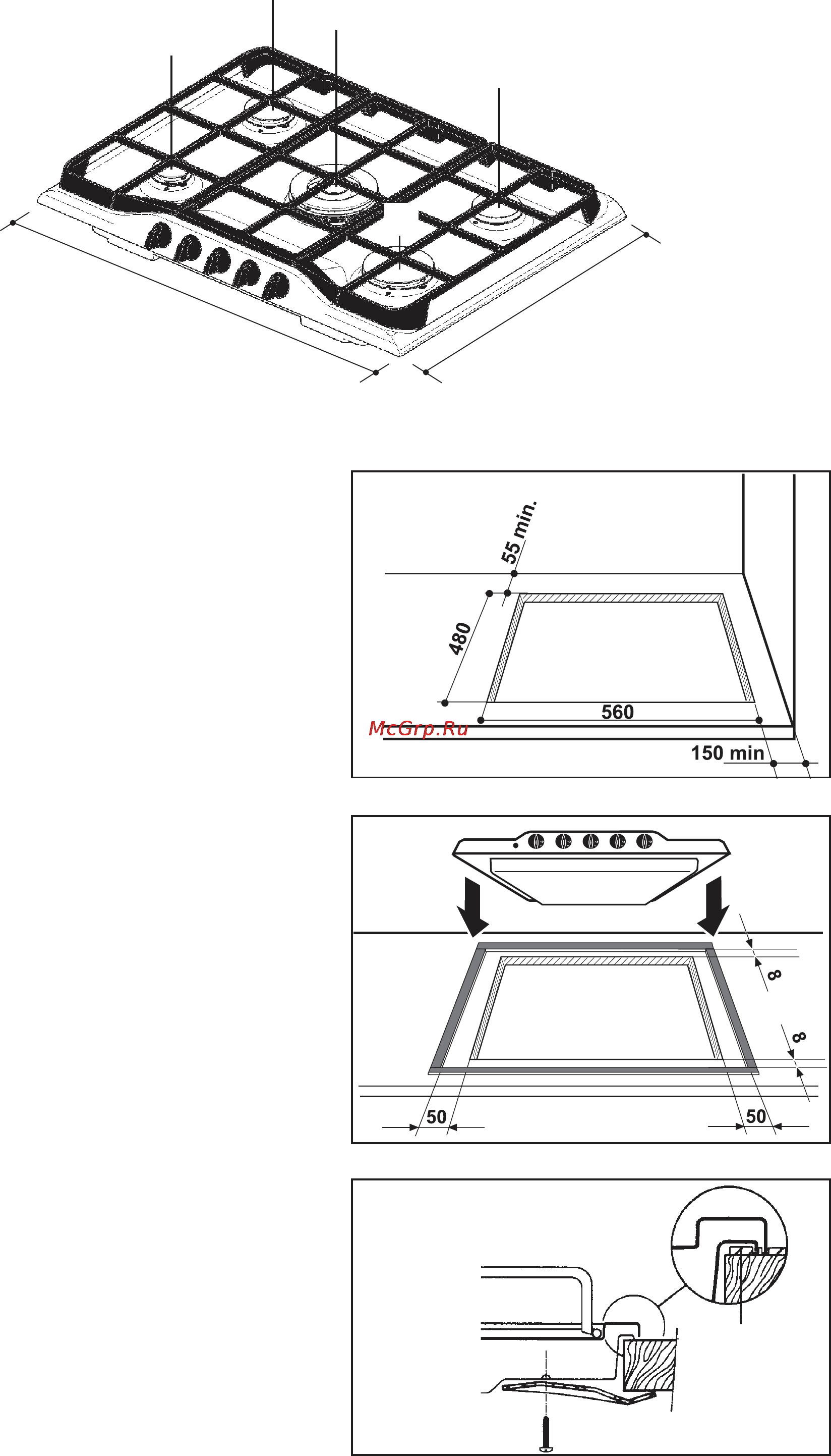 Electrolux EHG7762 X [11/12] Встраивание