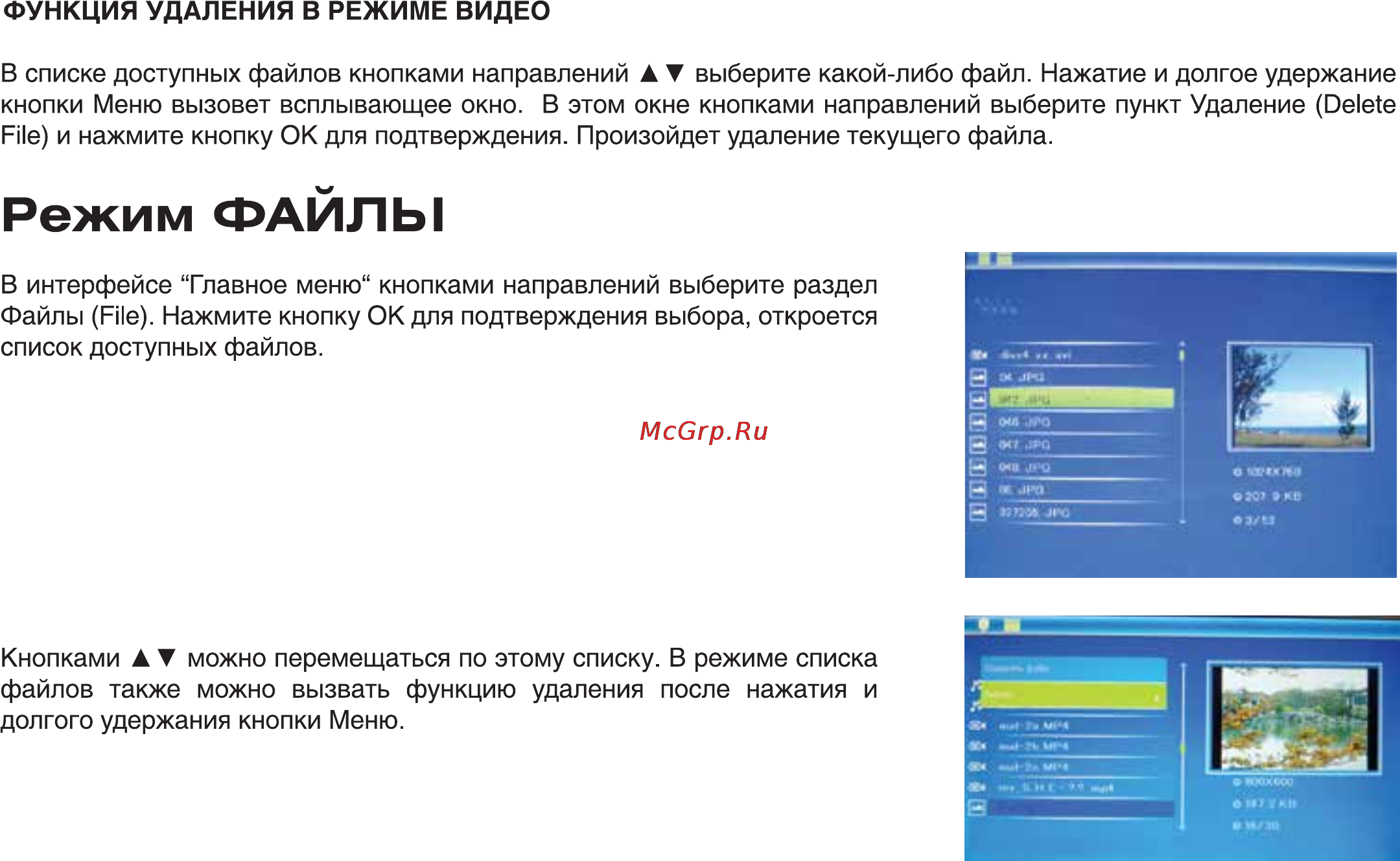 Digma PF-790 Metallic [15/20] Режим файлы