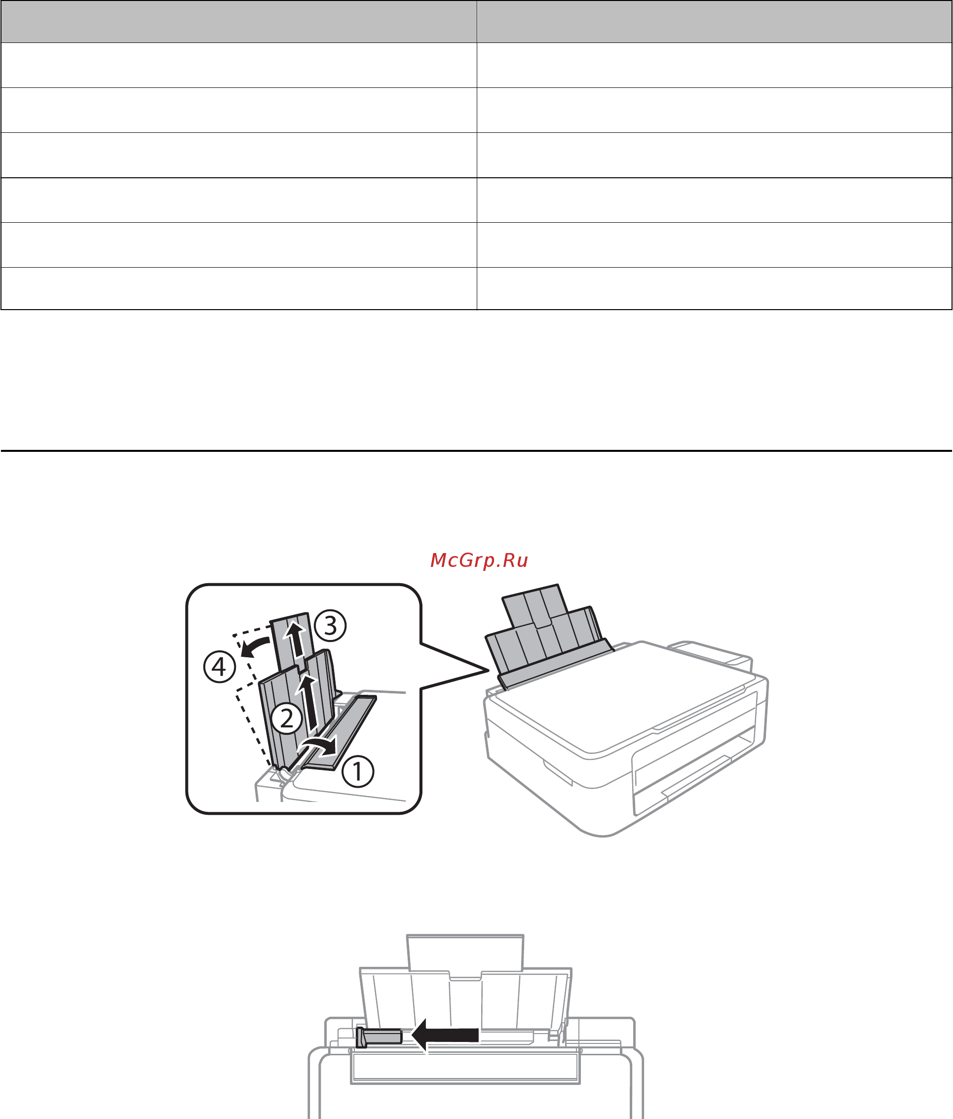 Epson L222 [18/99] Список типов бумаги
