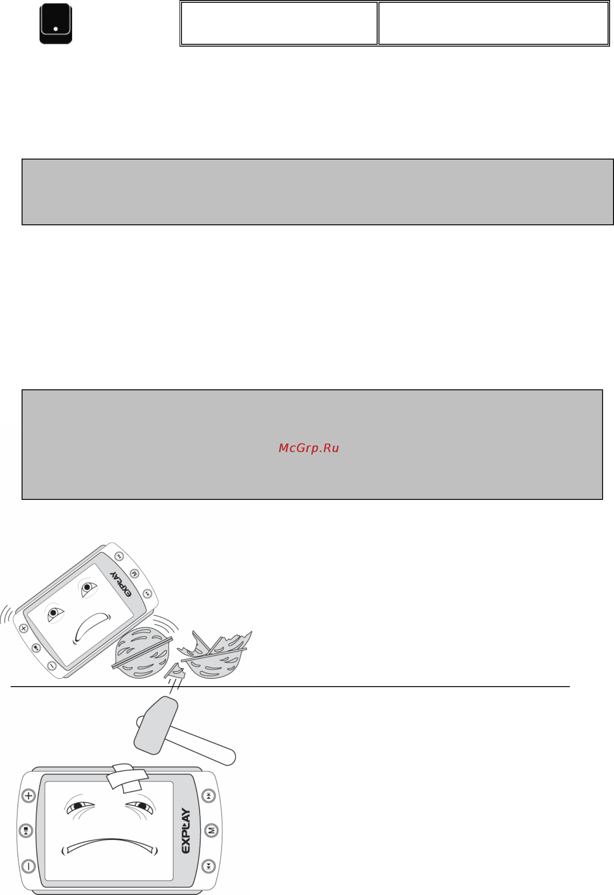 Explay Q10 (2Gb)Pin [20/23] Предостережения