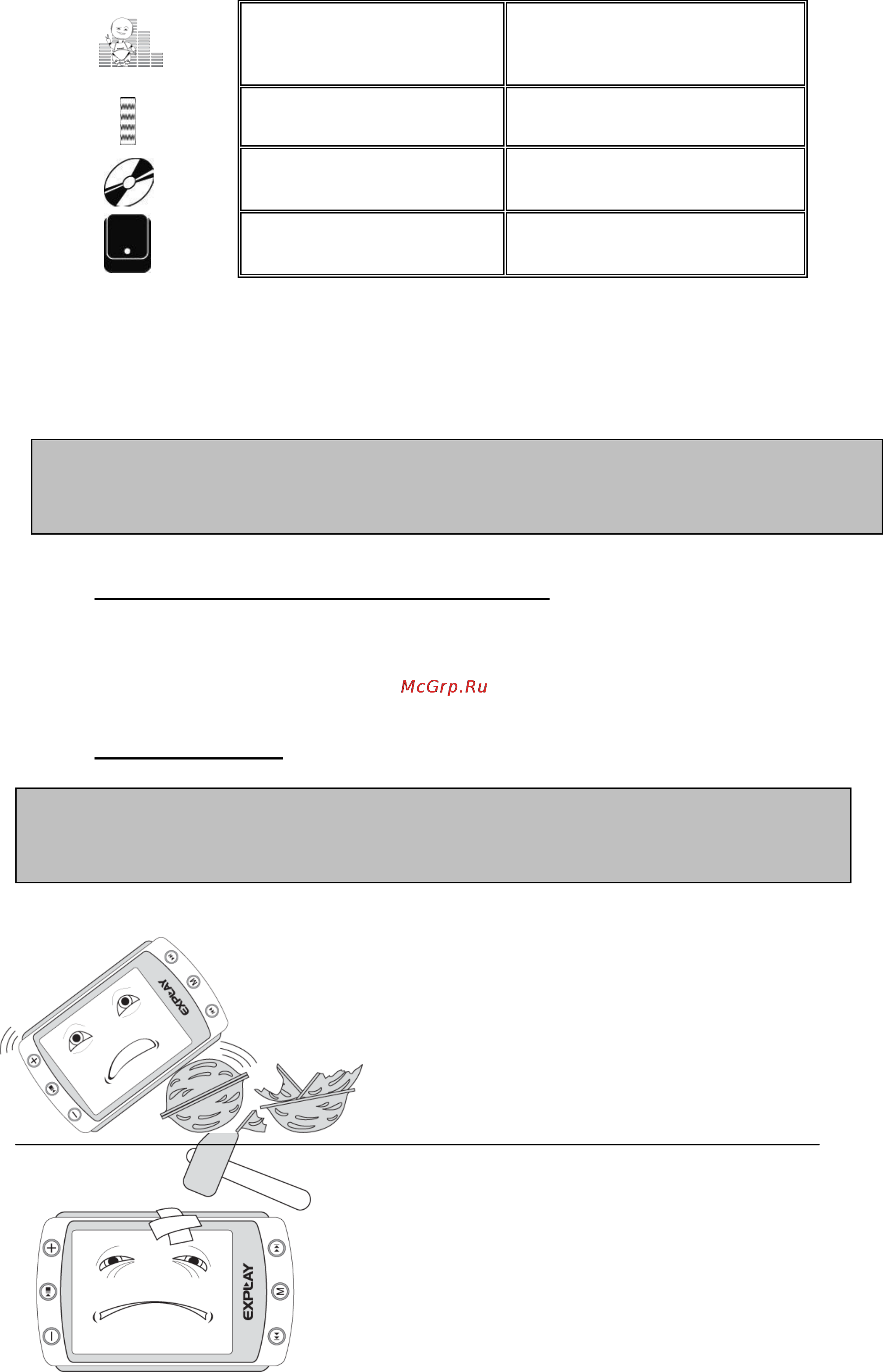 Explay T6 8Gb [42/46] Предостережения