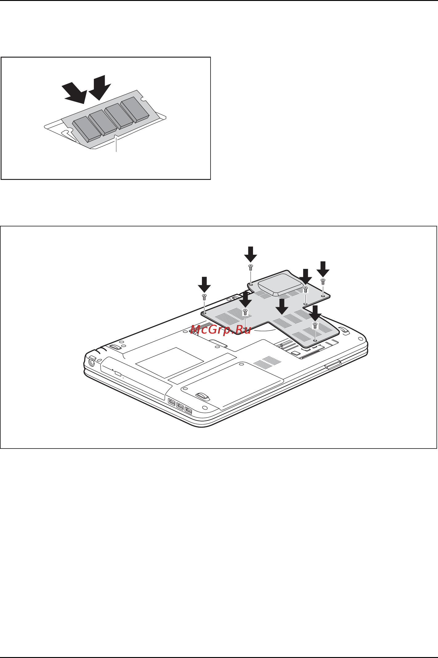 Fujitsu AH552 AH552MPZB3RU [57/84] Установка модуля памяти