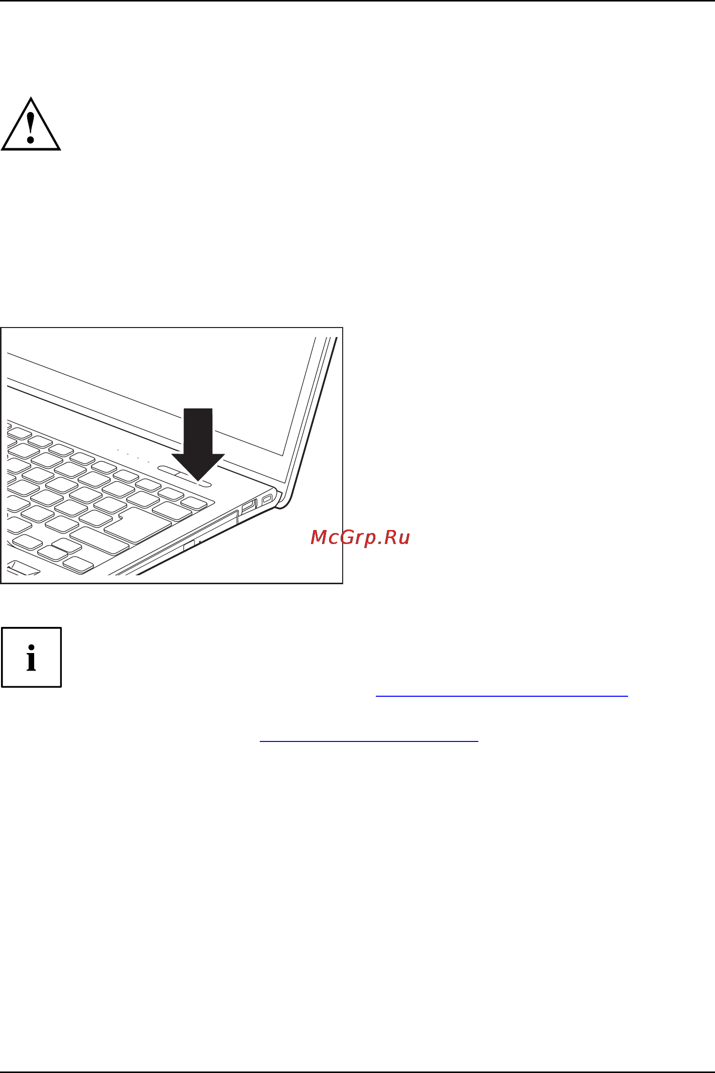 Fujitsu LIFEBOOK S904 (S9040M0011RU) [22/101] Первое включение устройства