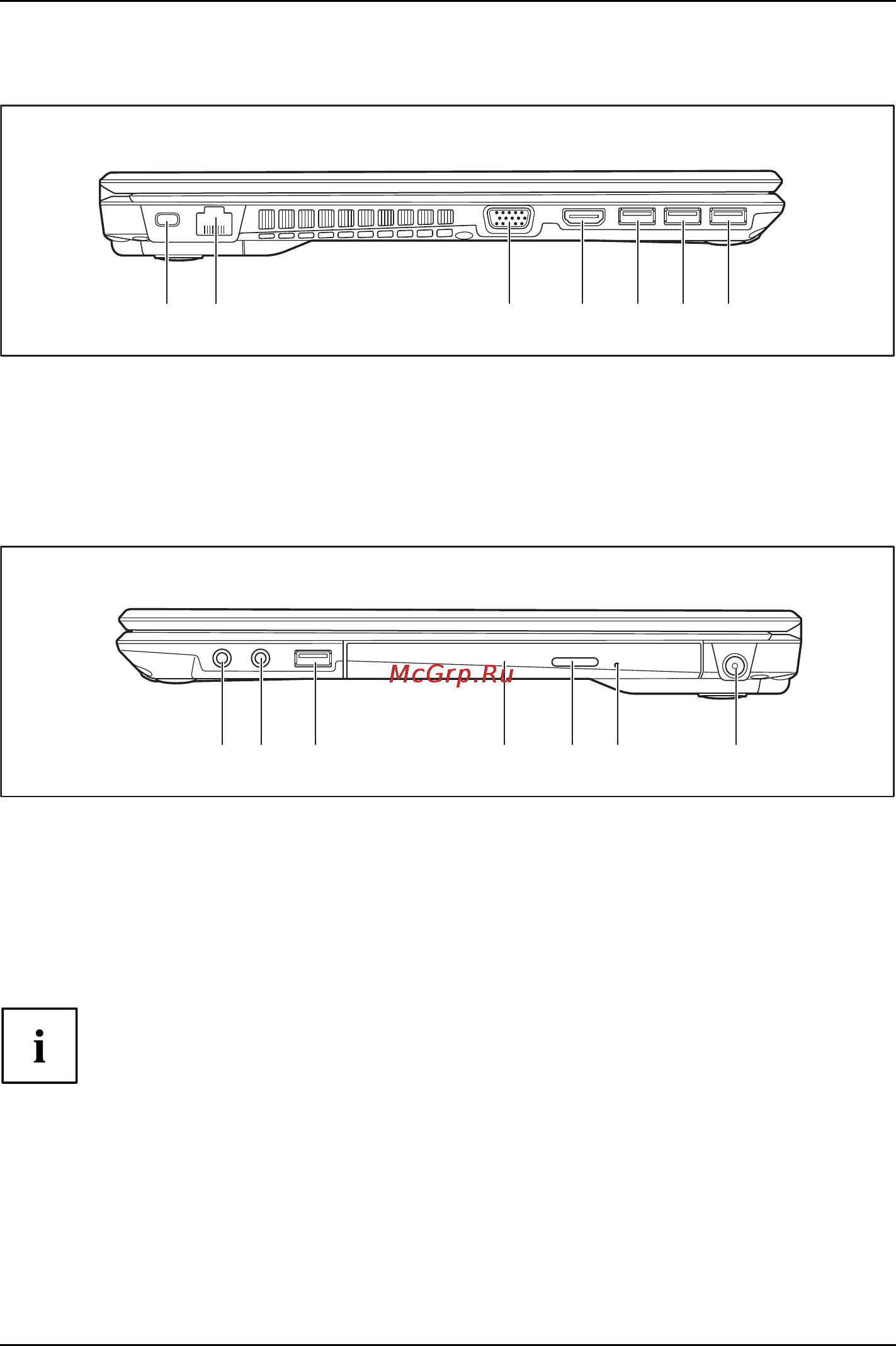 Fujitsu LIFEBOOK AH544 (VFY:AH544M25A2RU) [15/87] Левая сторона