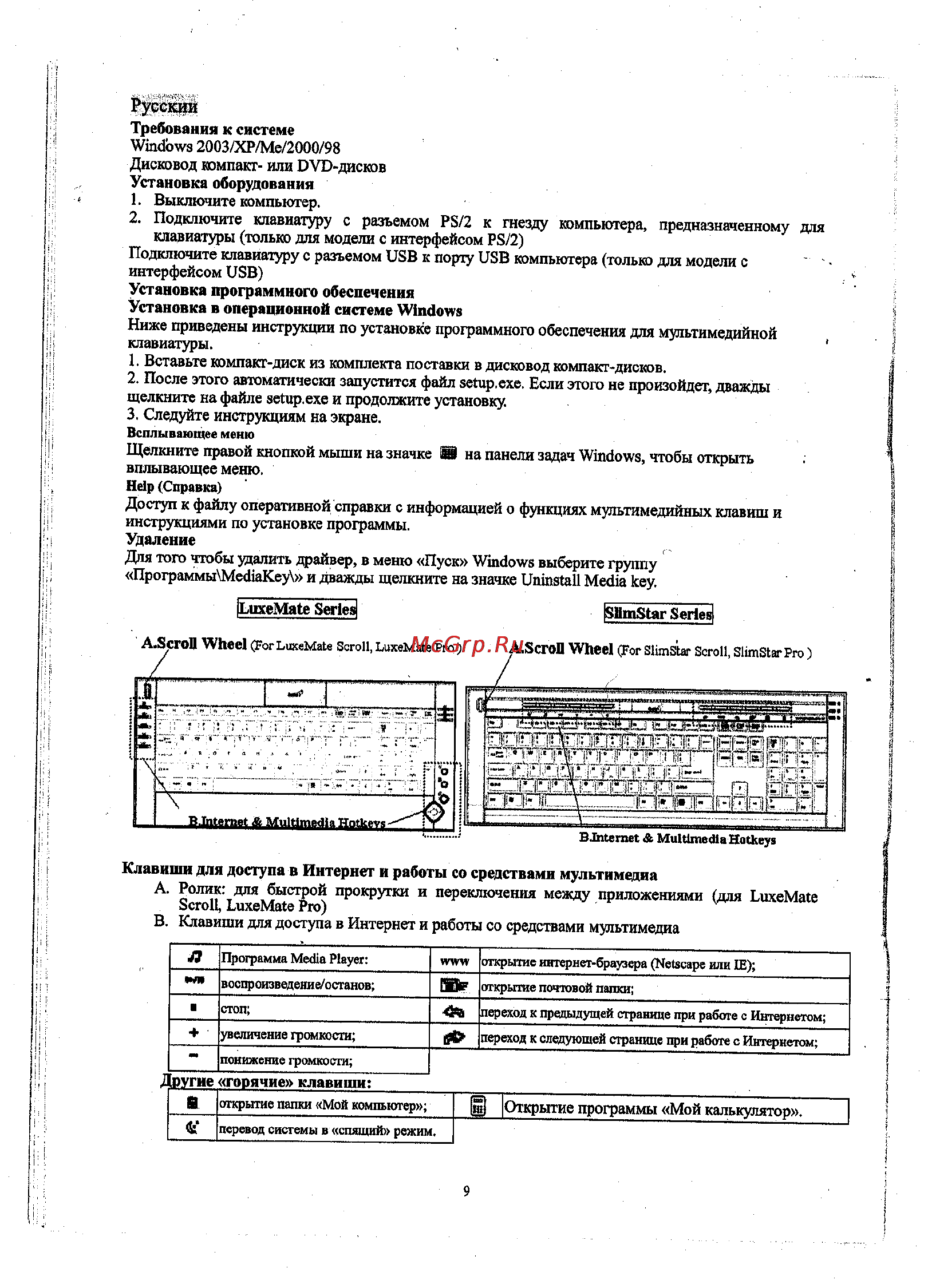 Genius Slim Star Инструкция по эксплуатации онлайн