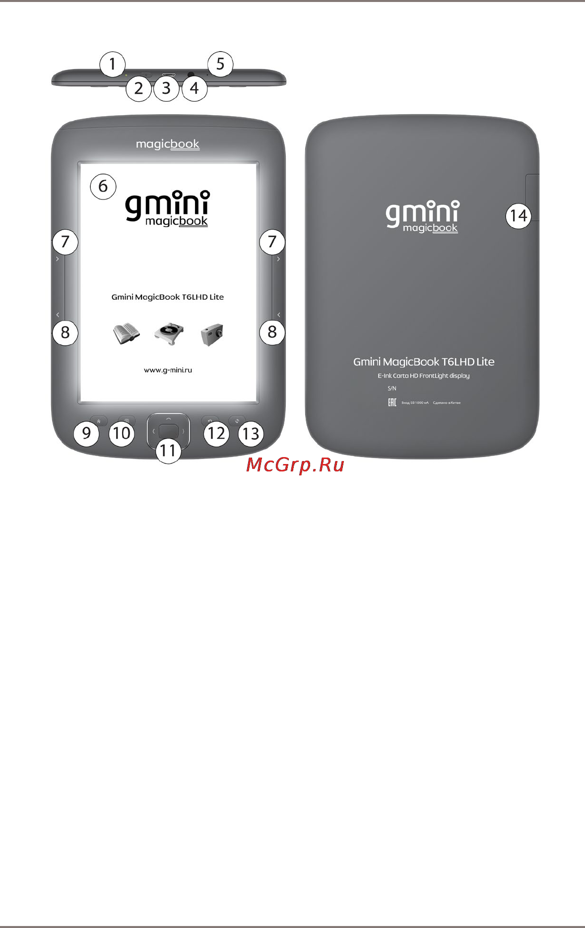 Gmini MagicBook T6LHD Lite [7/38] Кнопка включения выключения питания