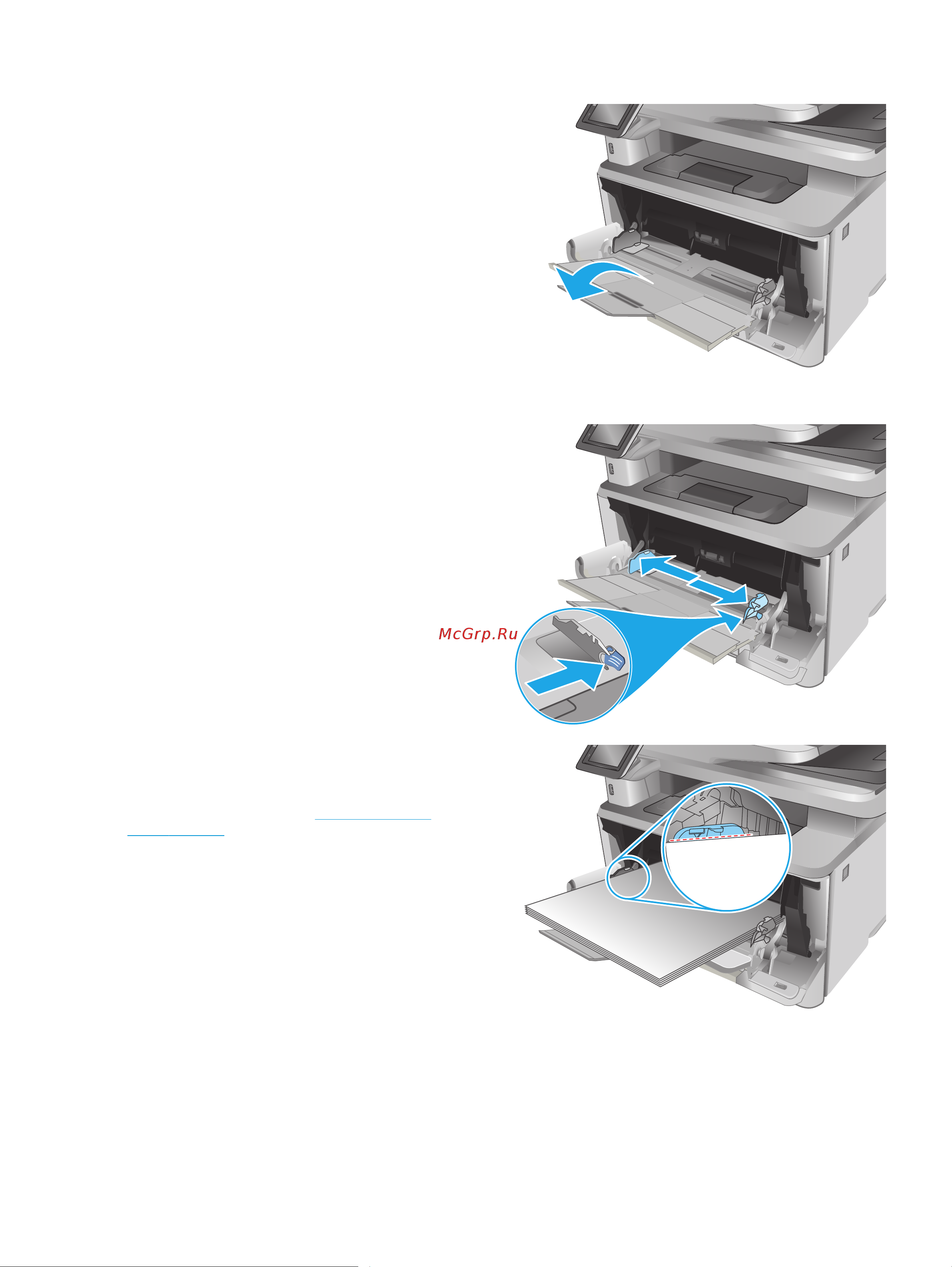 HP LaserJet Pro M426fdn (F6W17A) [29/194] Ruww загрузка в лоток 1 17