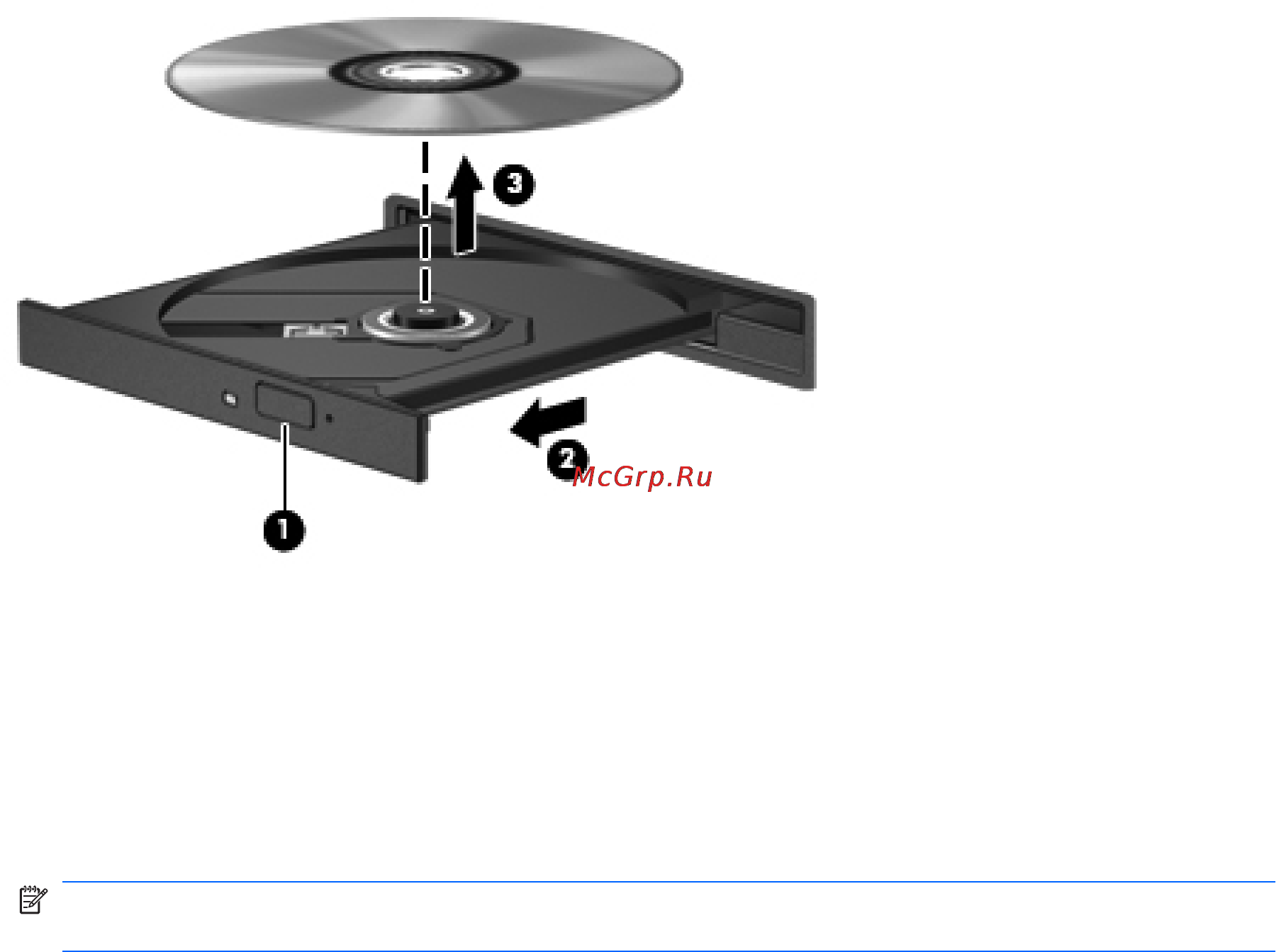 HP Pavilion dv6-3125er XW135EA [139/205] Извлечение компакт диска диска dvd или bd
