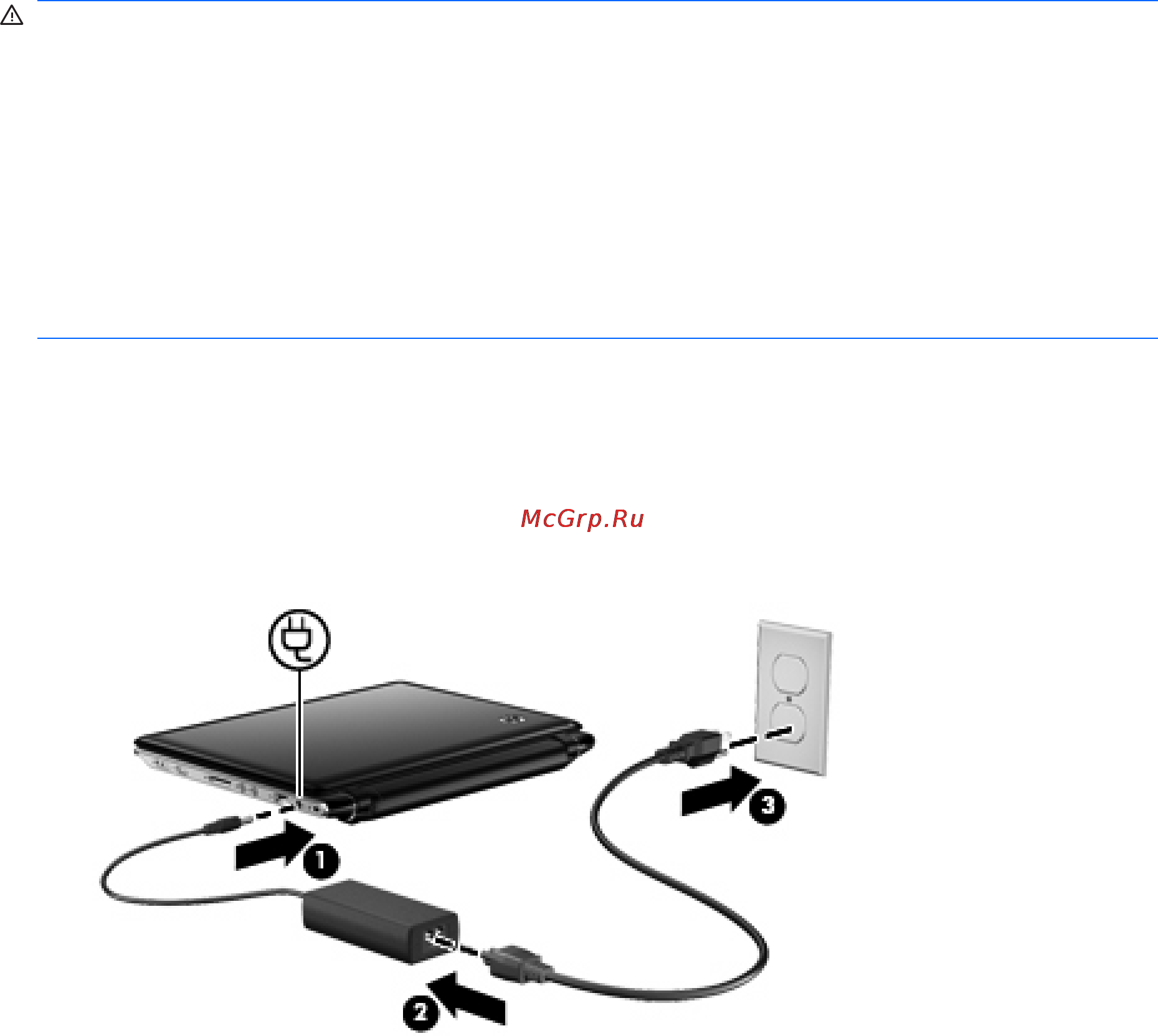 HP Pavilion dv2-1020ER [17/264] Подключение адаптера питания переменного тока