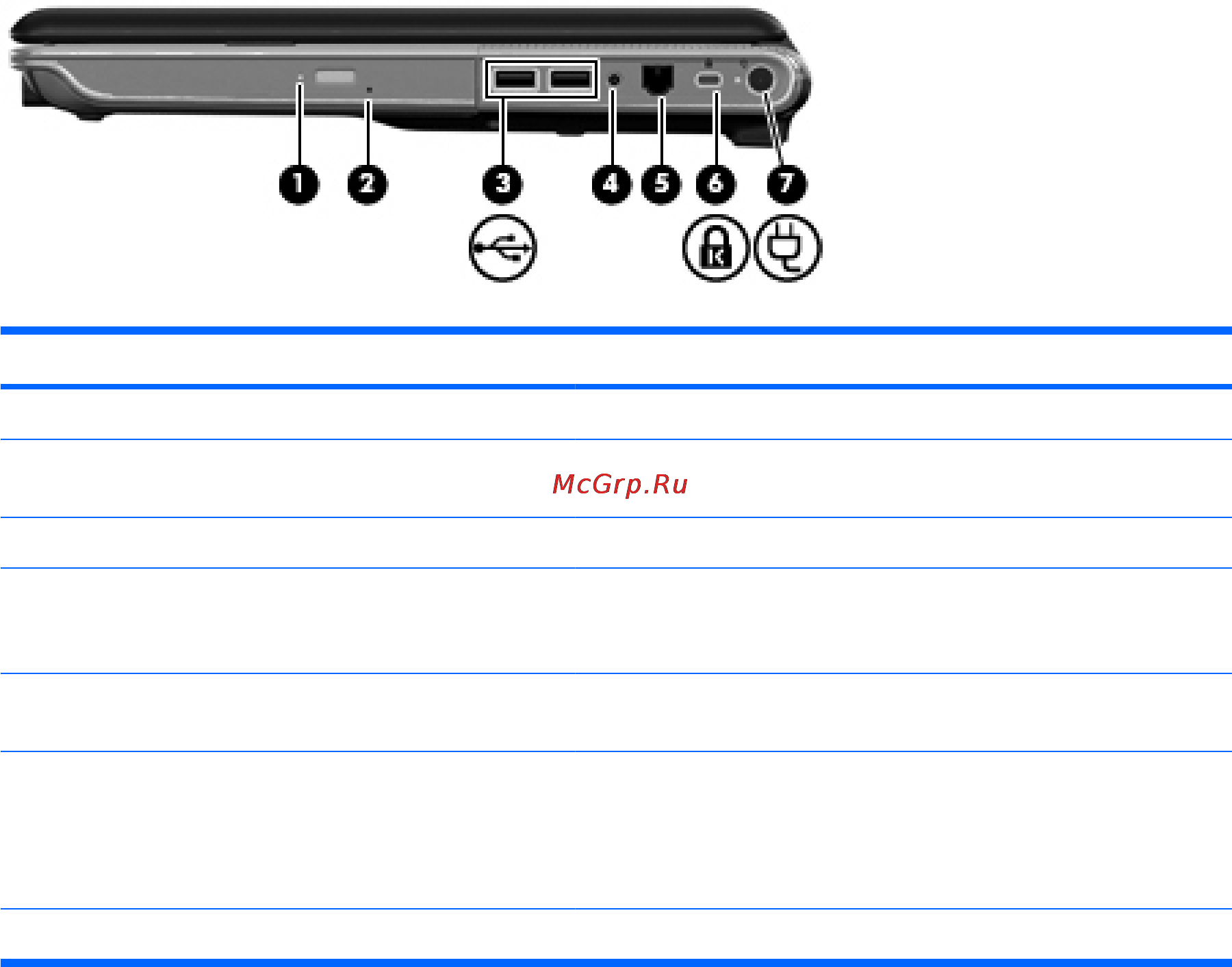 HP dv7-1210ER [14/27] Компоненты вид справа