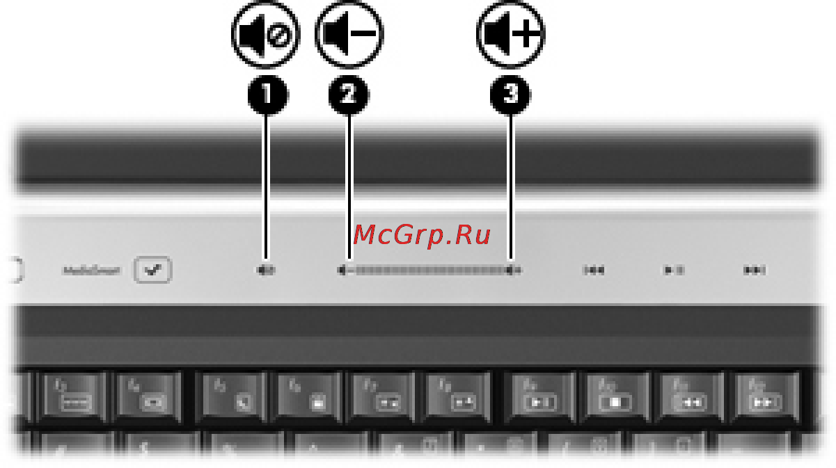 HP Pavilion dv3520er [72/194] Регулировка громкости
