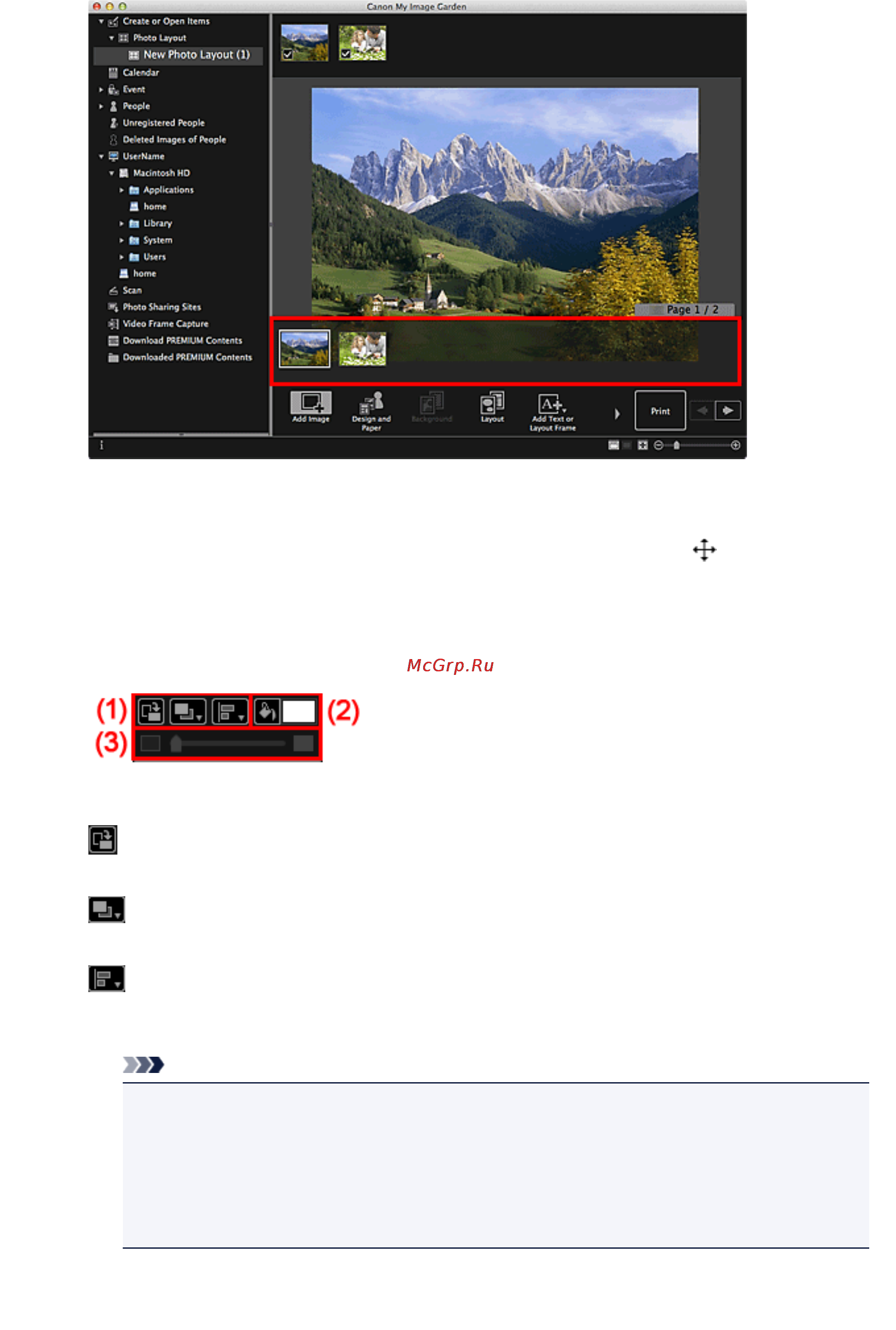 Canon MG4140 [160/339] Примечание