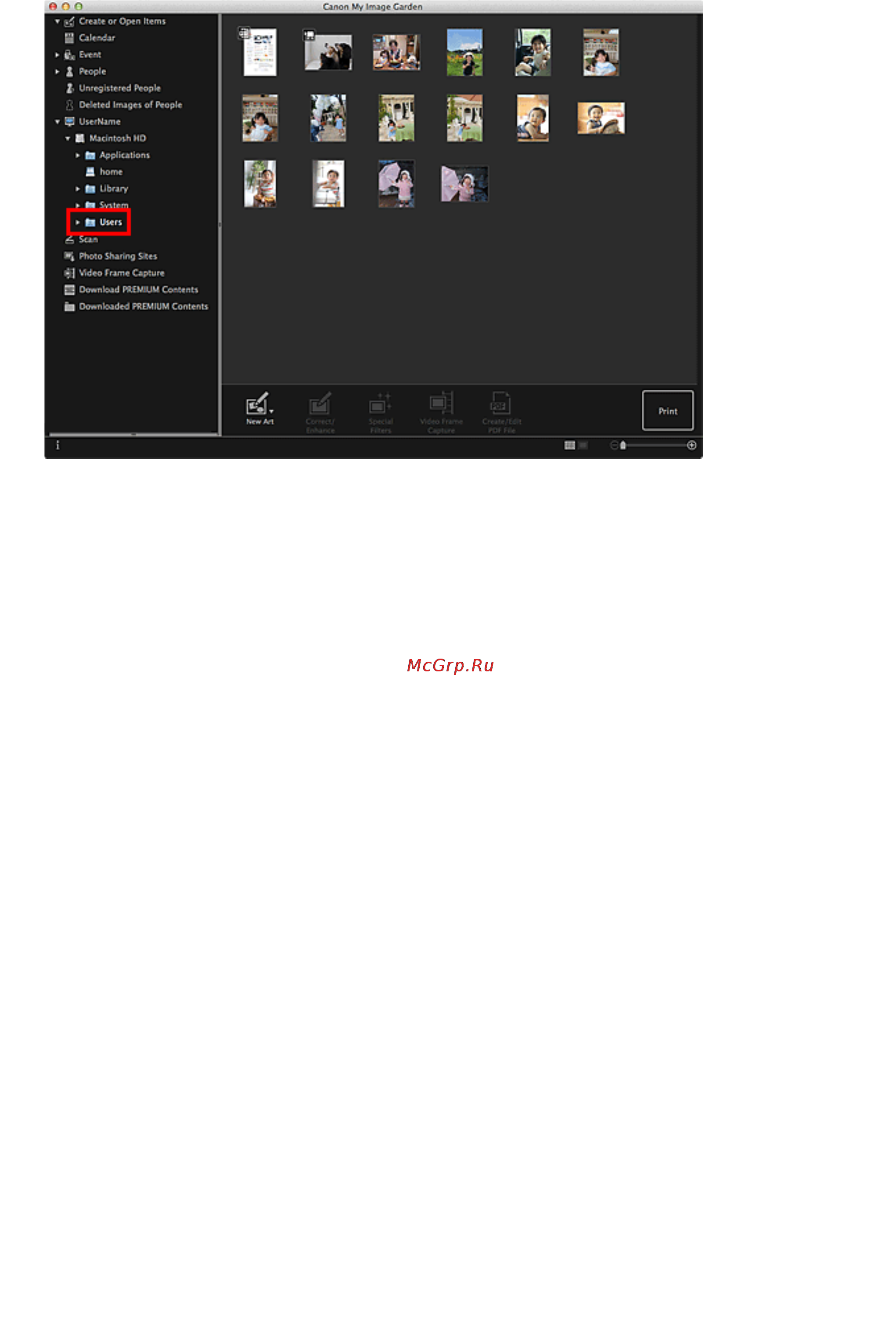 Canon MG4140 Руководство по программе My Image Garden (Mac) онлайн [37/339] 41168