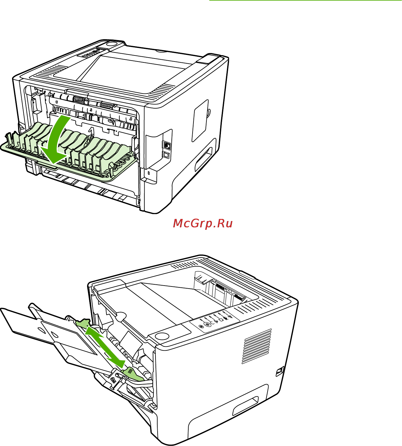 HP LaserJet P2015 [40/174] Печать на специальном носителе