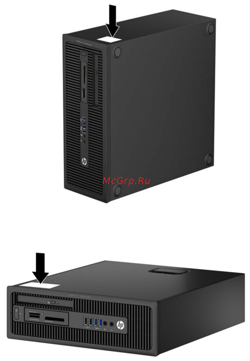 HP ProDesk 600 J0F25EA [19/129] Расположение серийного номера