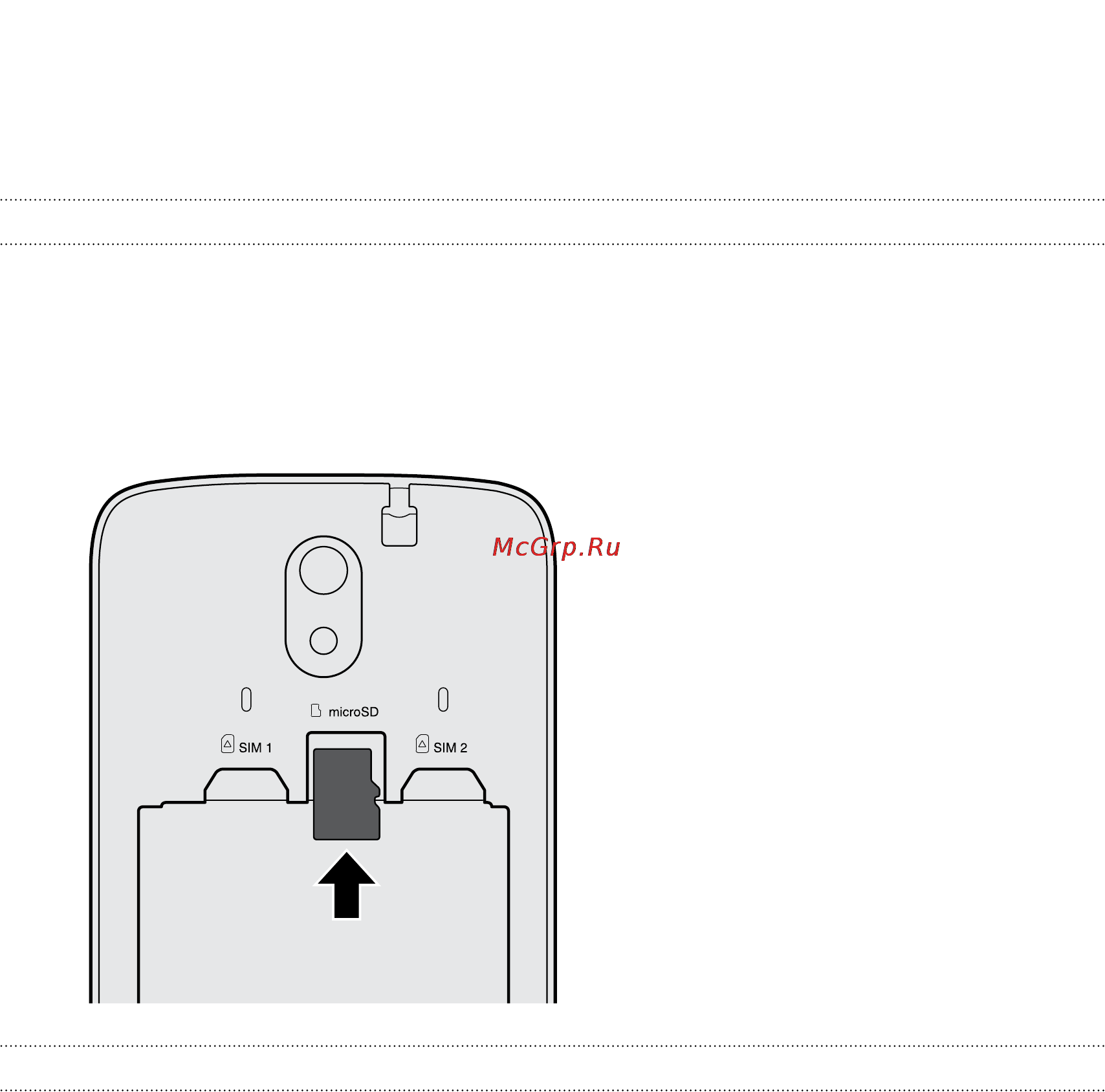 HTC Desire 526G DualSim Terra White and Glasser Blue [12/102] Установка карты памяти