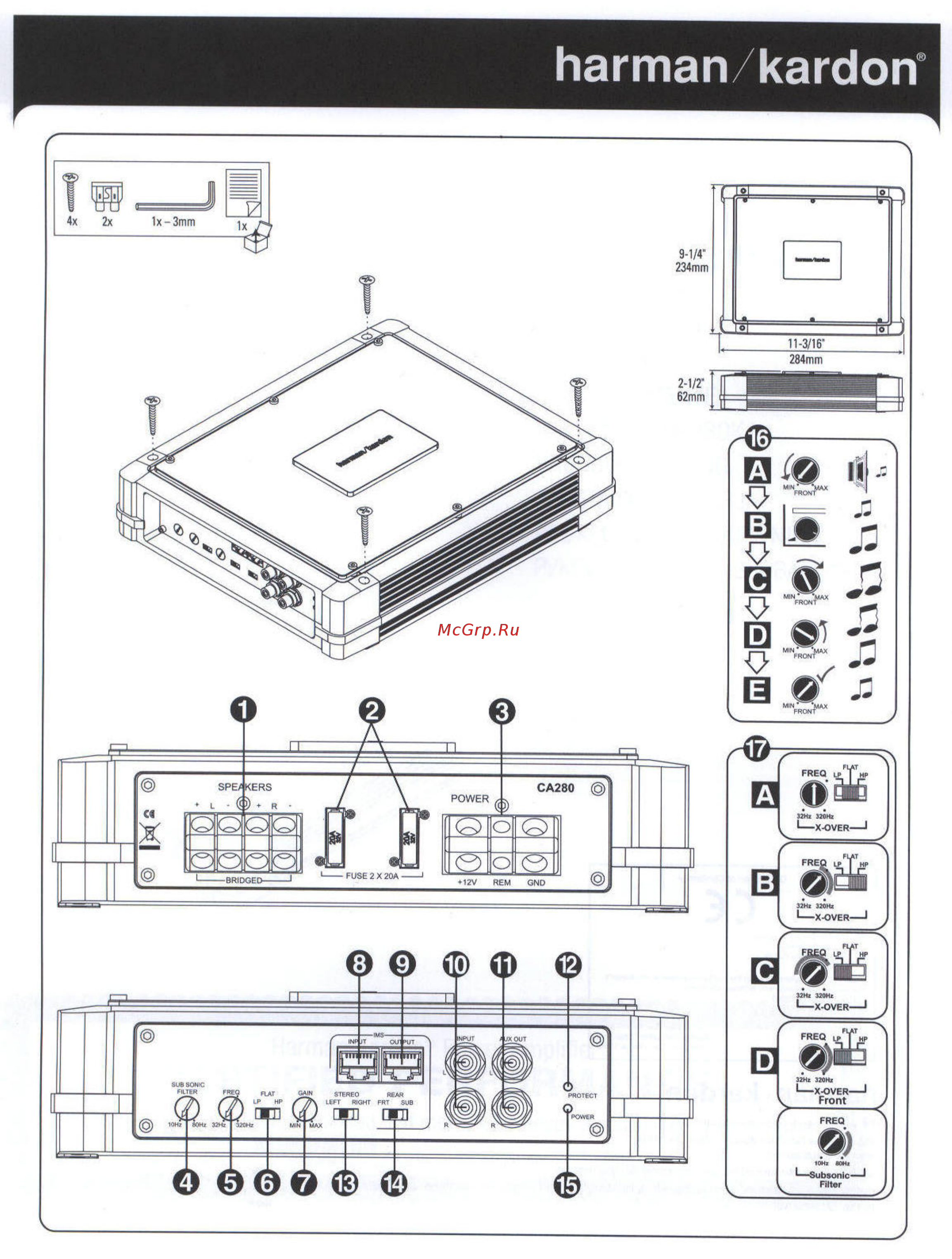 Harman/Kardon CA-280E Инструкция по эксплуатации онлайн [2/3] 131694