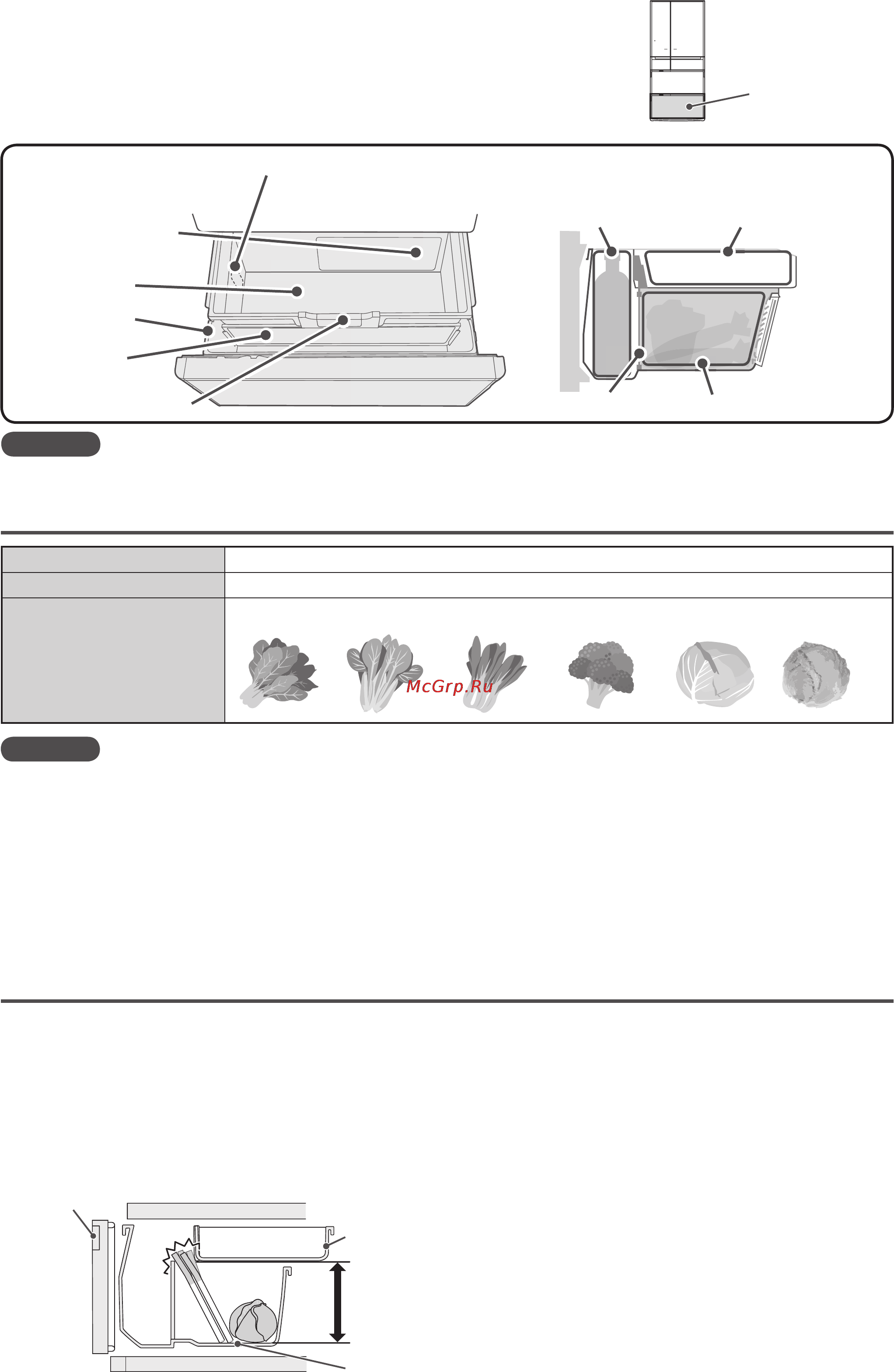 Hitachi R-E 6800 U XW White [22/44] Высокое отделение для хранения