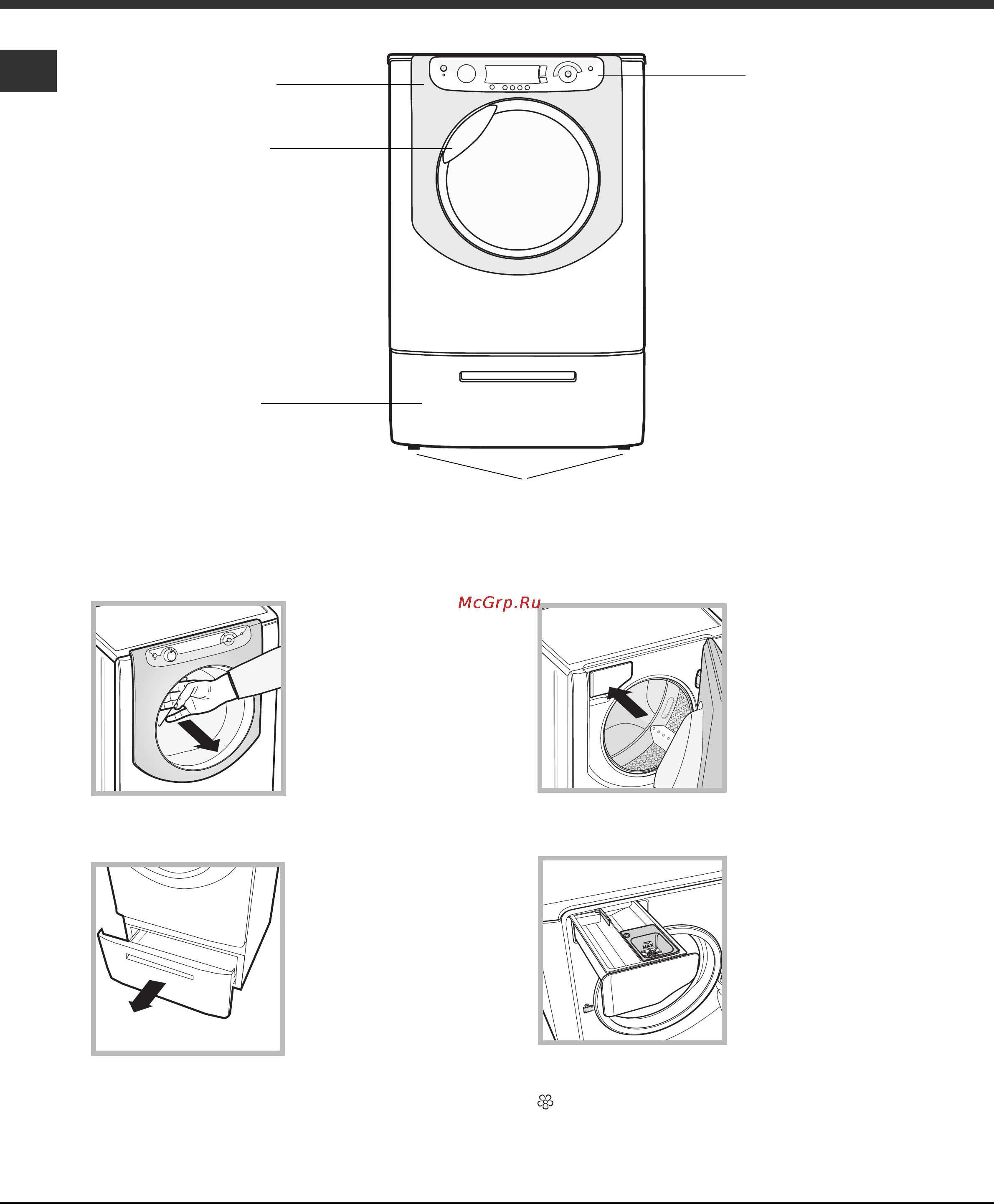 Hotpoint-Ariston AQXXD129H(EU)/HA [4/12] Описание стиральной машины