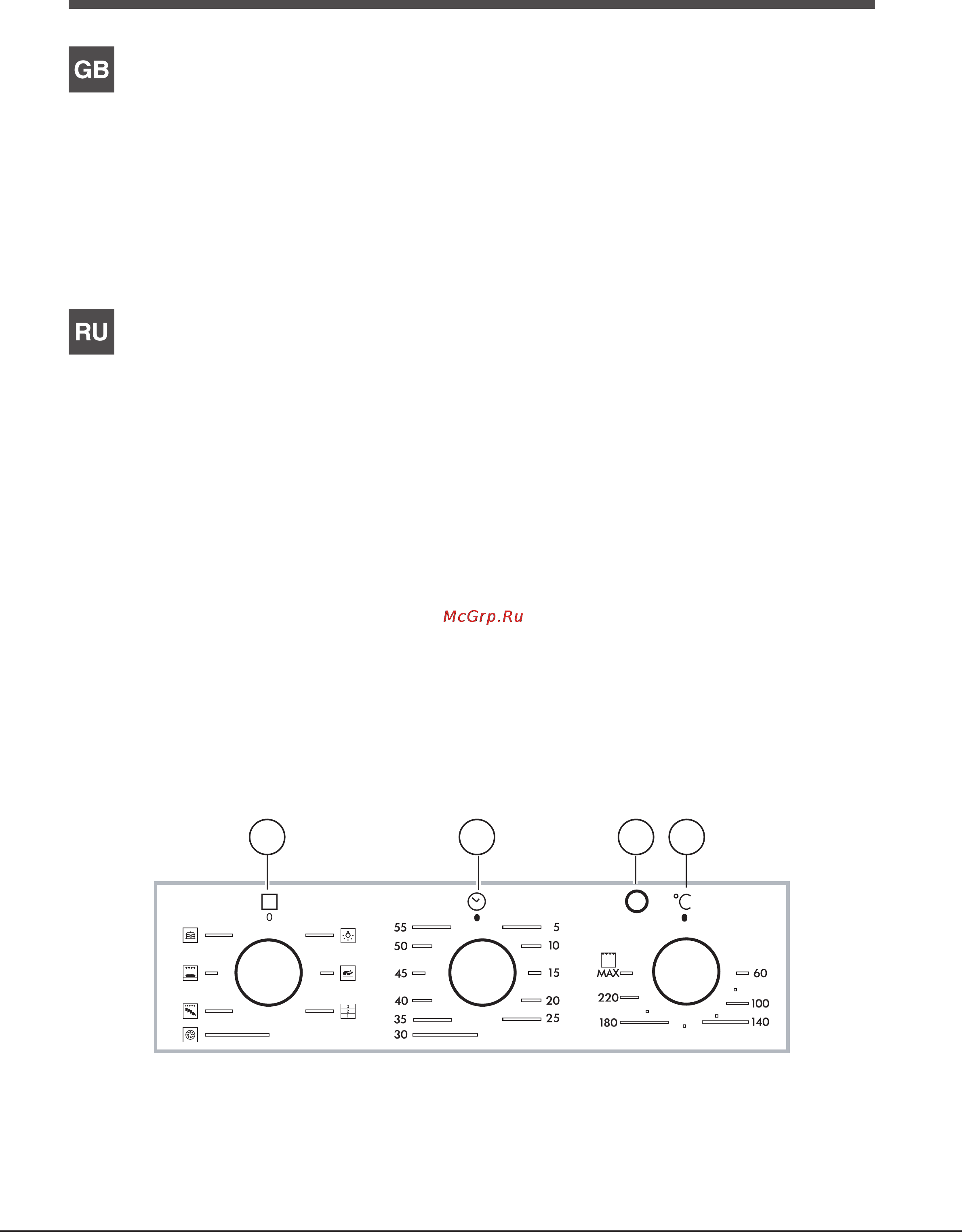 Hotpoint-Ariston 7OFD 610 (CH) RU/HA [5/13] Панель управления